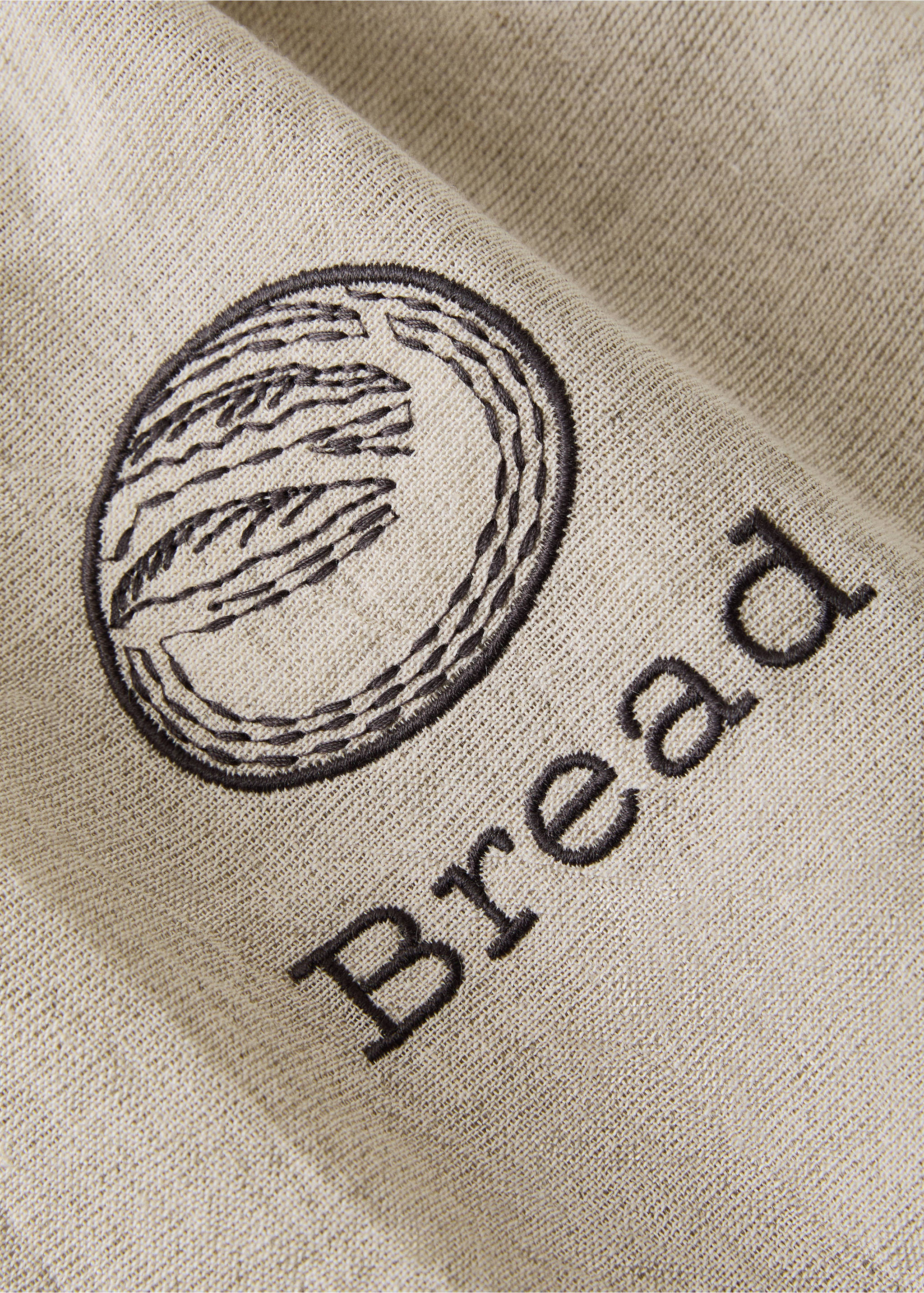 Small linen-cotton blend breadbasket - Details of the article 2, Light/Pastel Brown. Ref: 27091339-00.