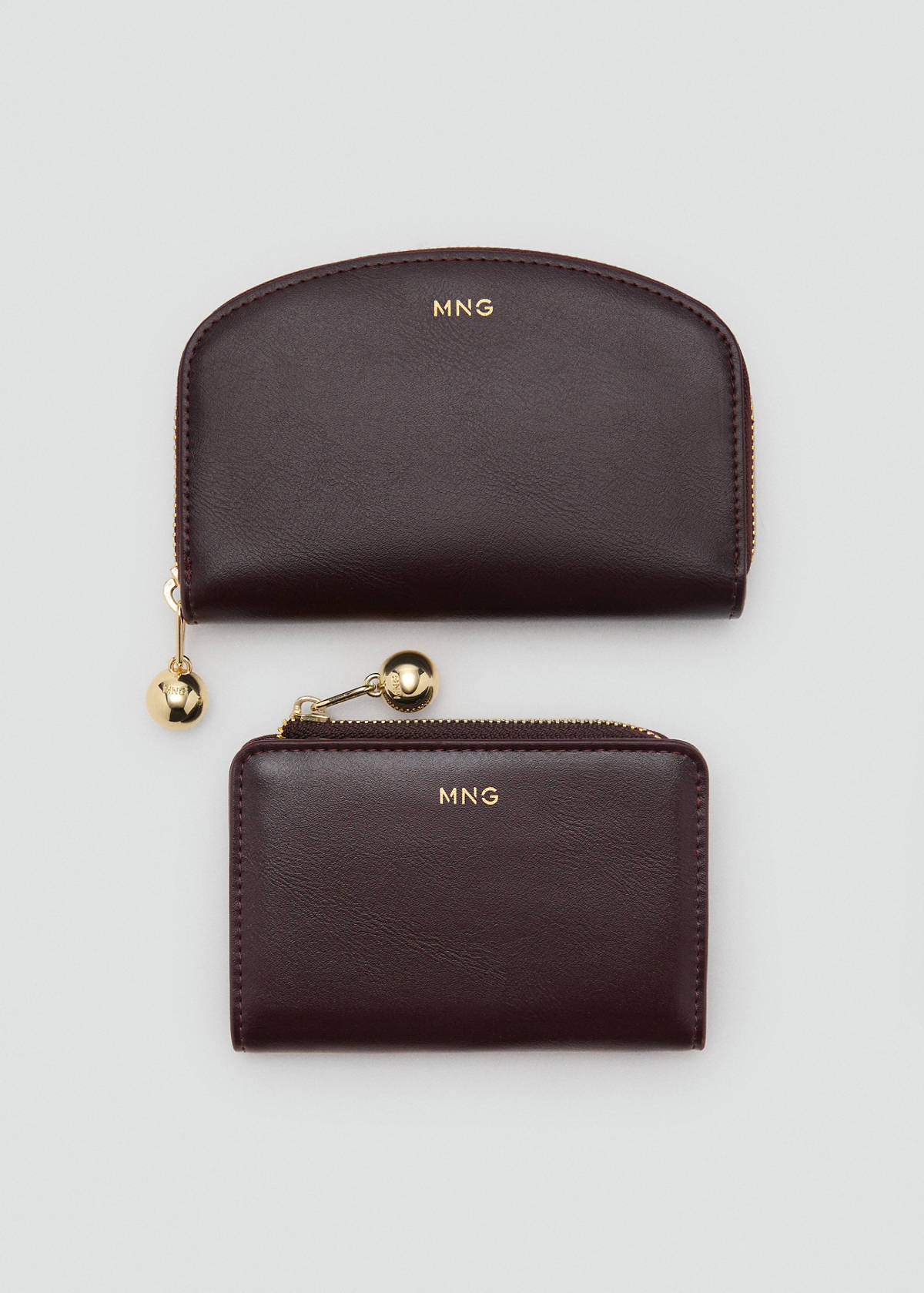 Mini-bead small purse — Chocolate