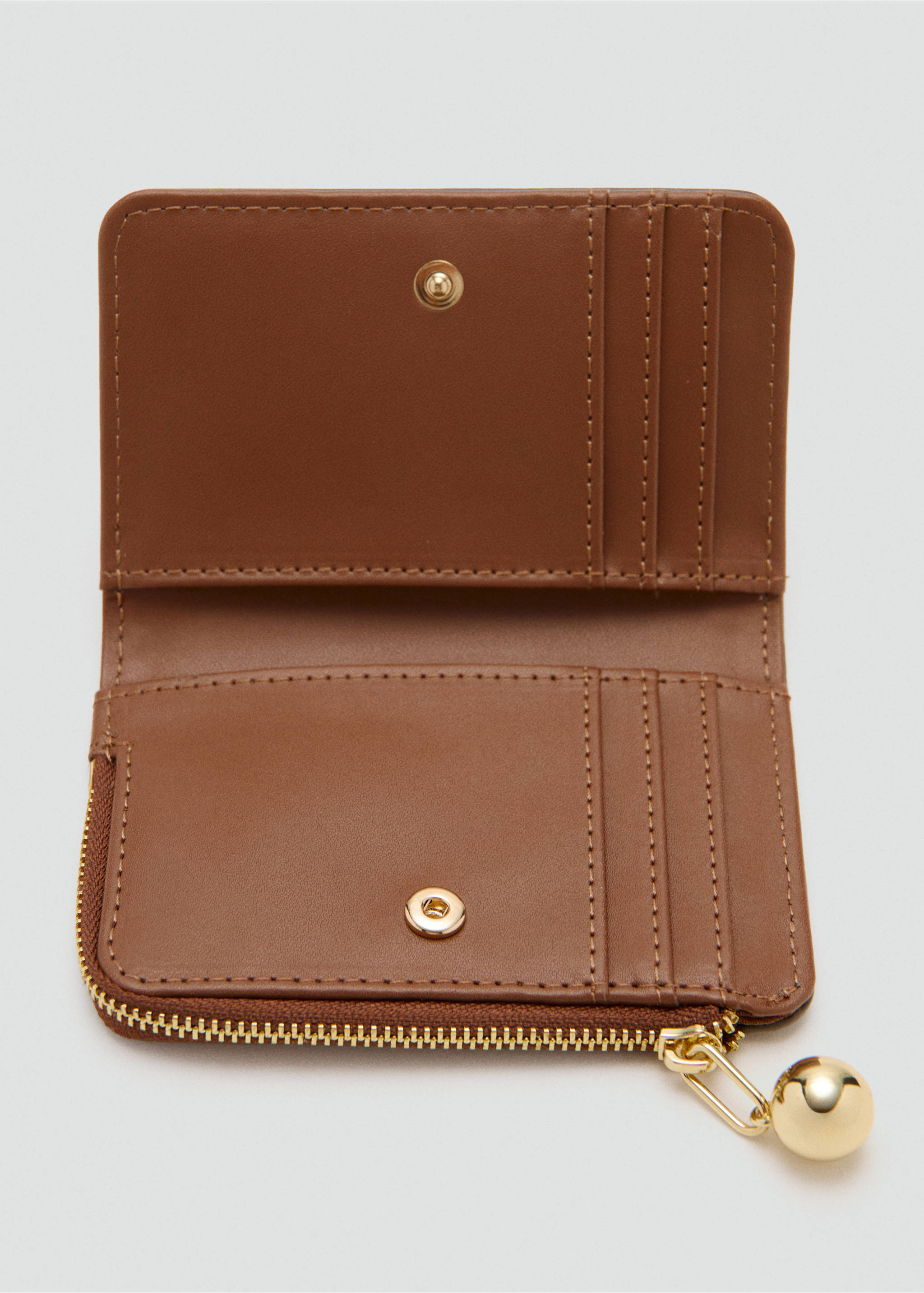 Mini-bead small purse - Details of the article 1, Leather. Ref: 27091340-00.