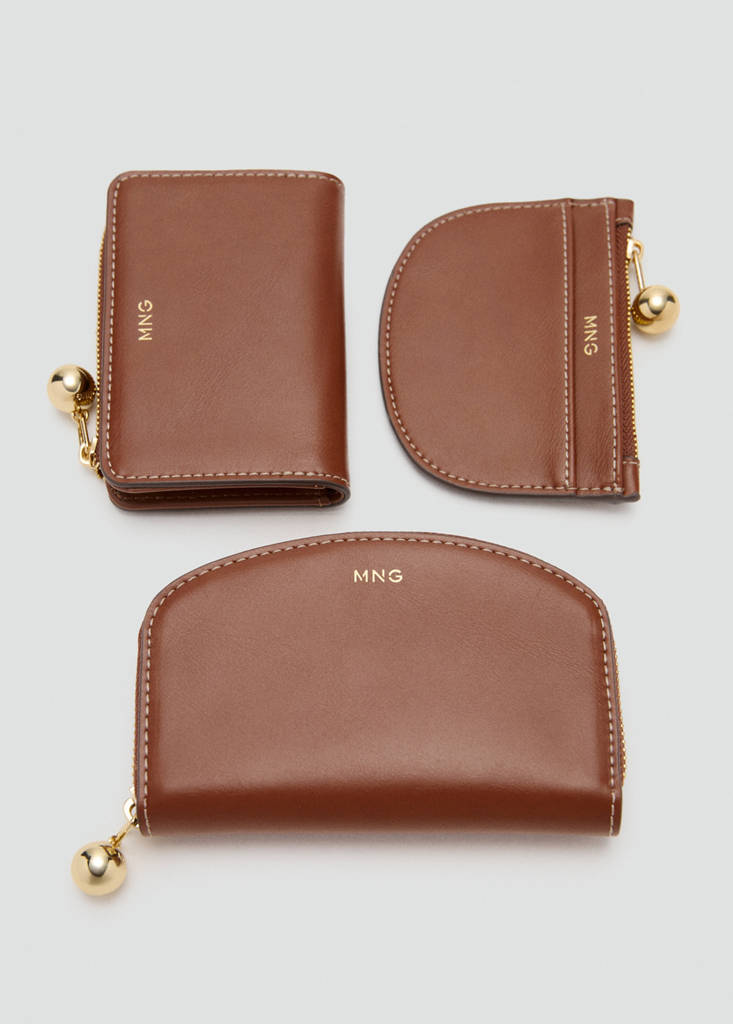 Mini-bead small purse — Leather