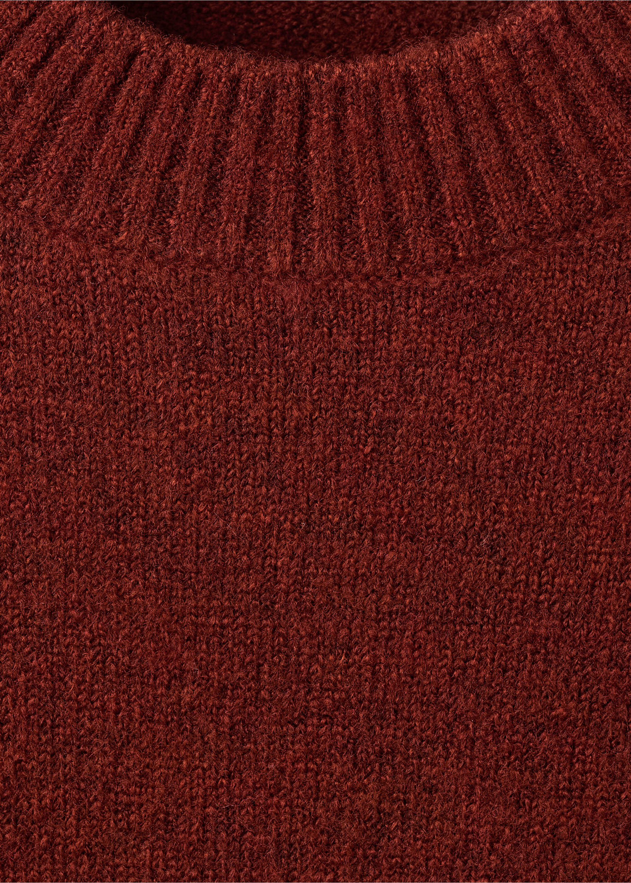 Pull en maille à manches courtes - Détail de l'article 8, Orange brûlé. Ref: 27091341-00.