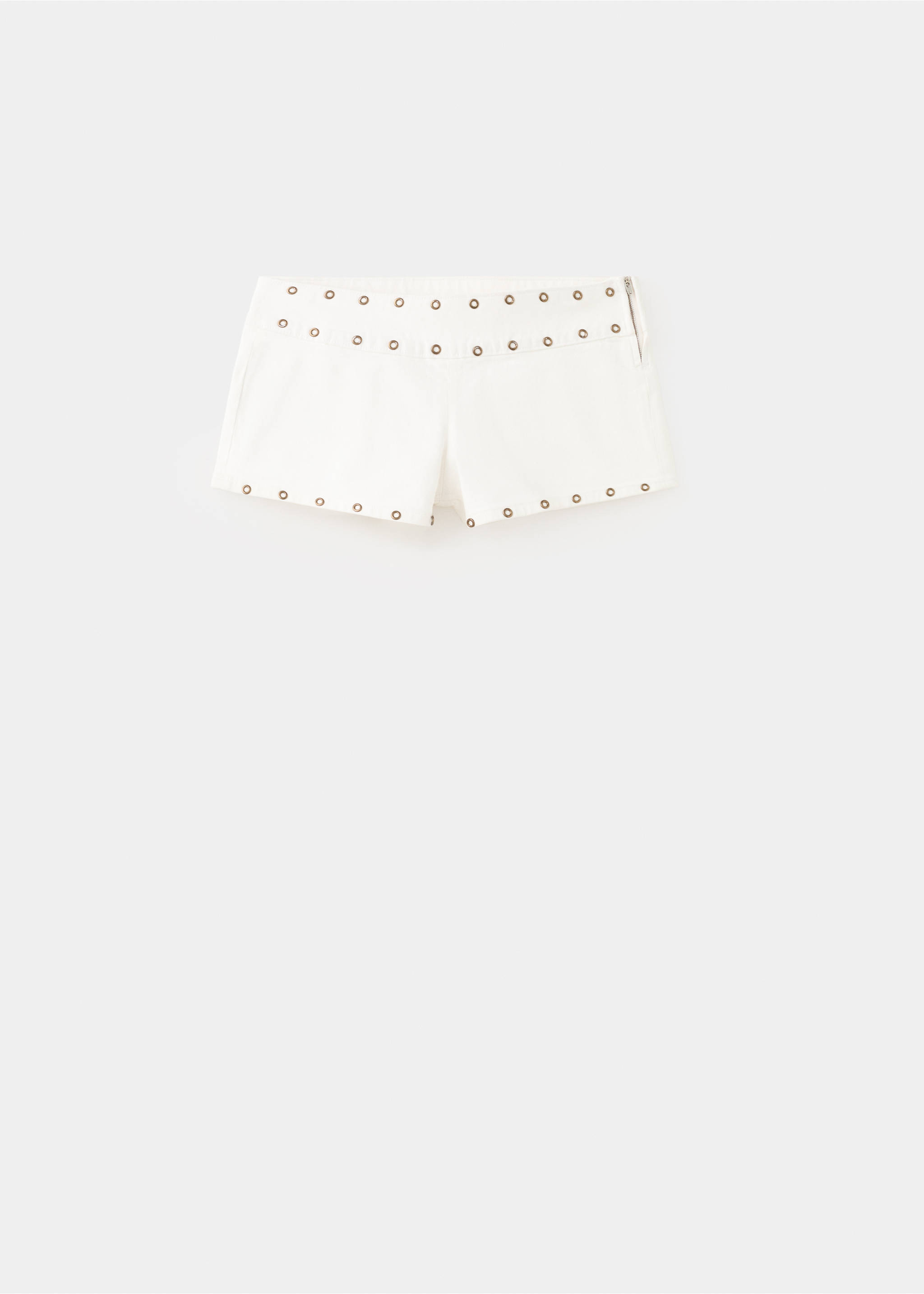 Studded mini shorts - Article without model, Off White. Ref: 27091345-00.