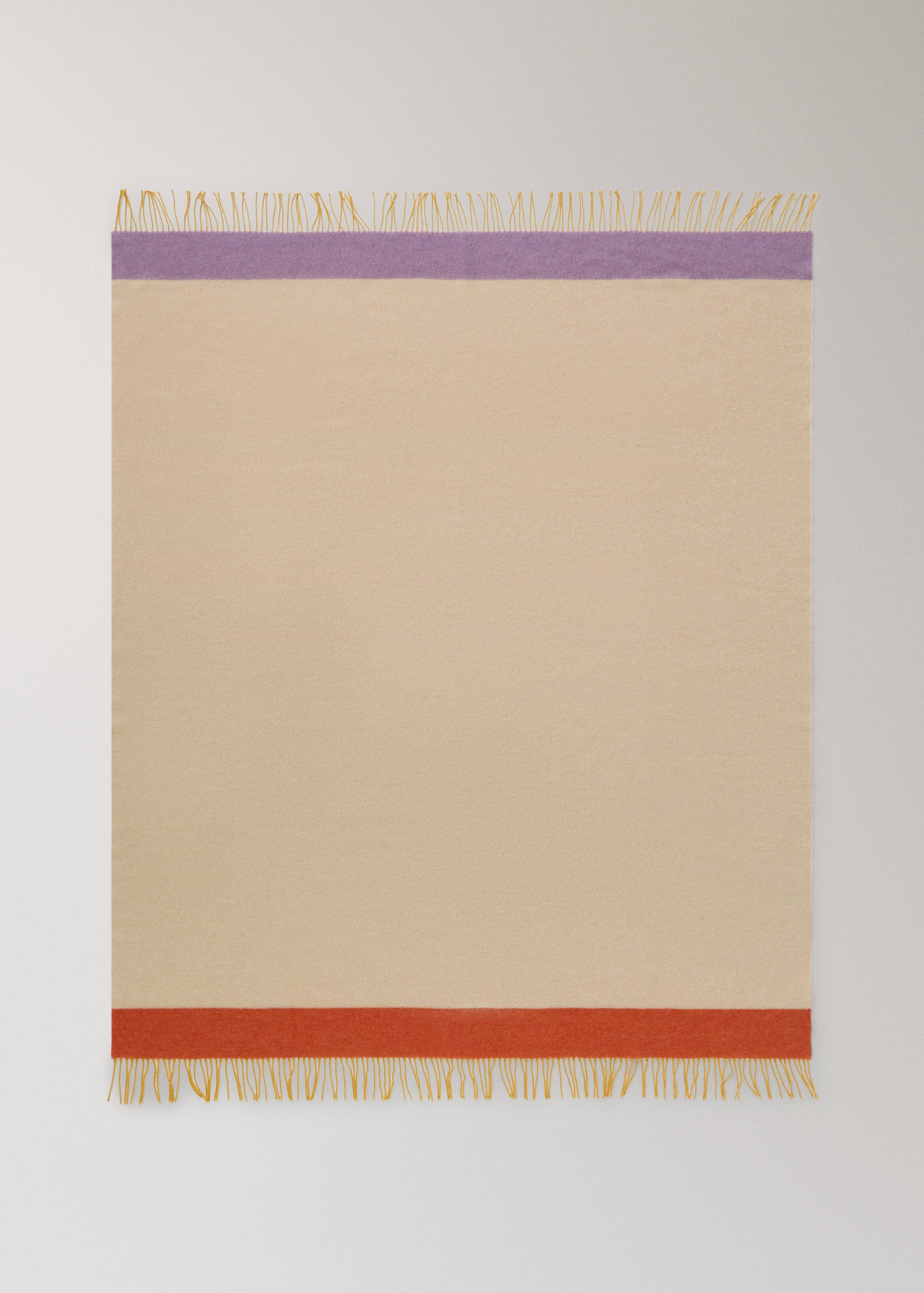 Wool and cotton blanket in colours - Details of the article 3