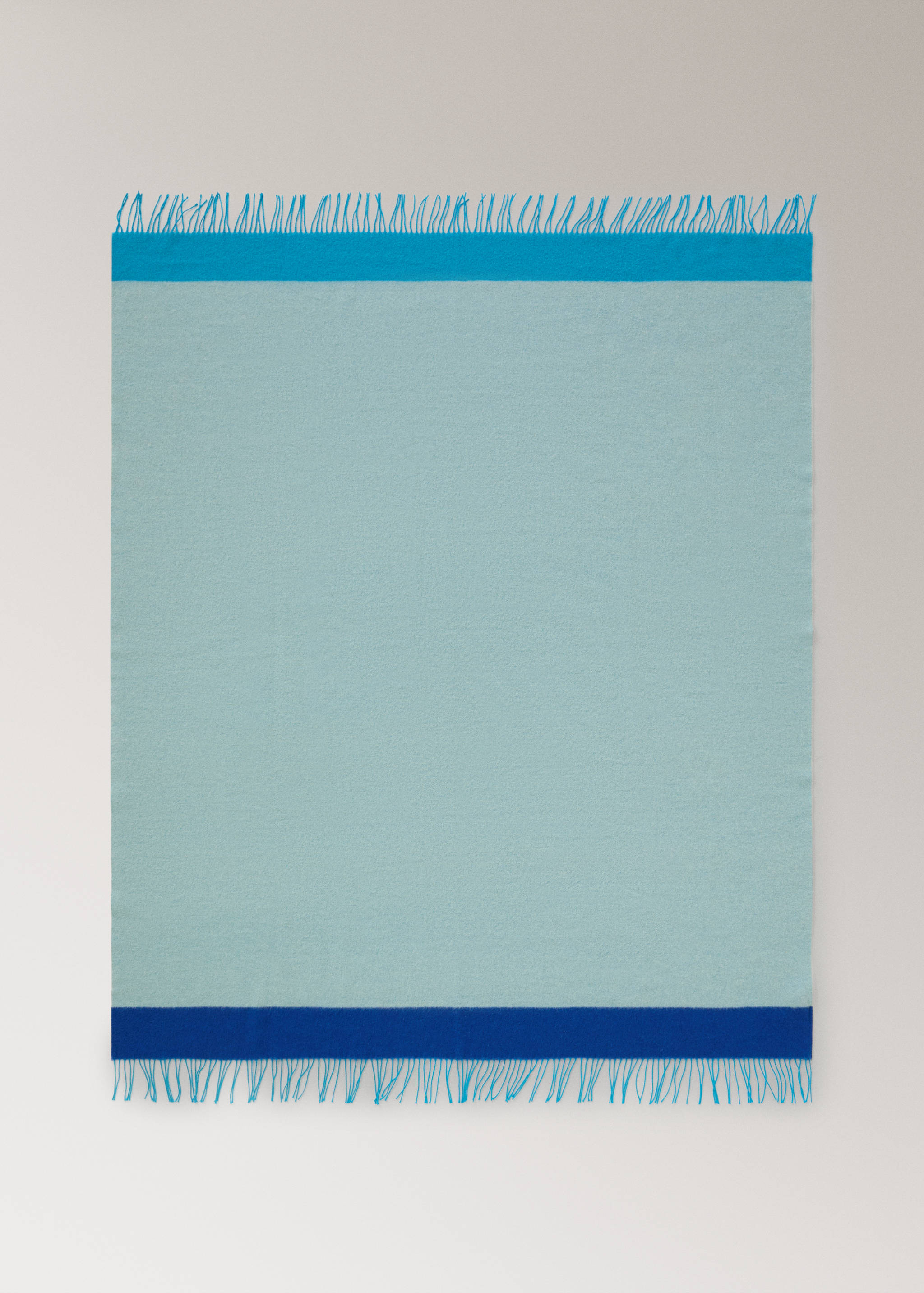 Wool and cotton blanket in colours - Details of the article 3