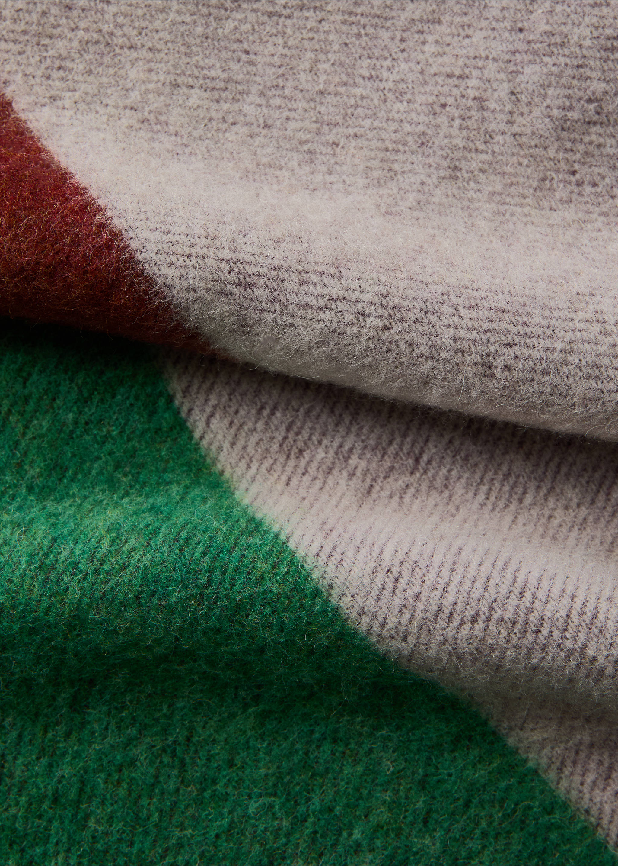 Wool and cotton blanket in colours - Details of the article 1, Lilac. Ref: 27091346-00.