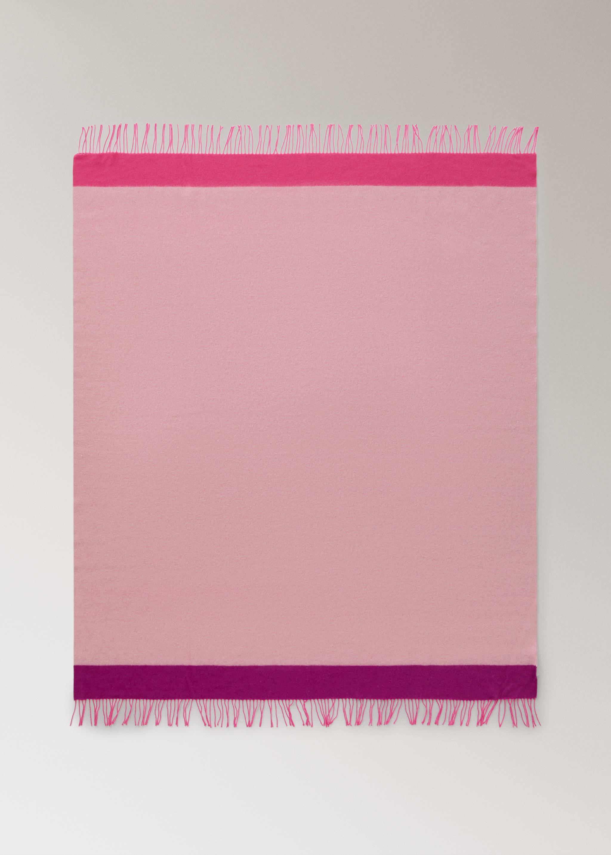 Wool and cotton blanket in colours - Details of the article 3