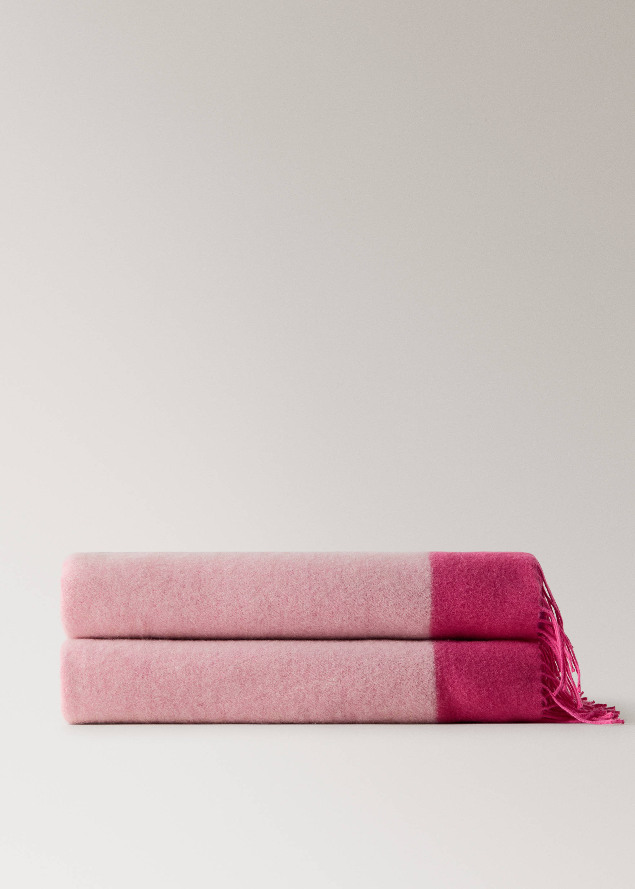 Wool and cotton blanket in colours - Article without model