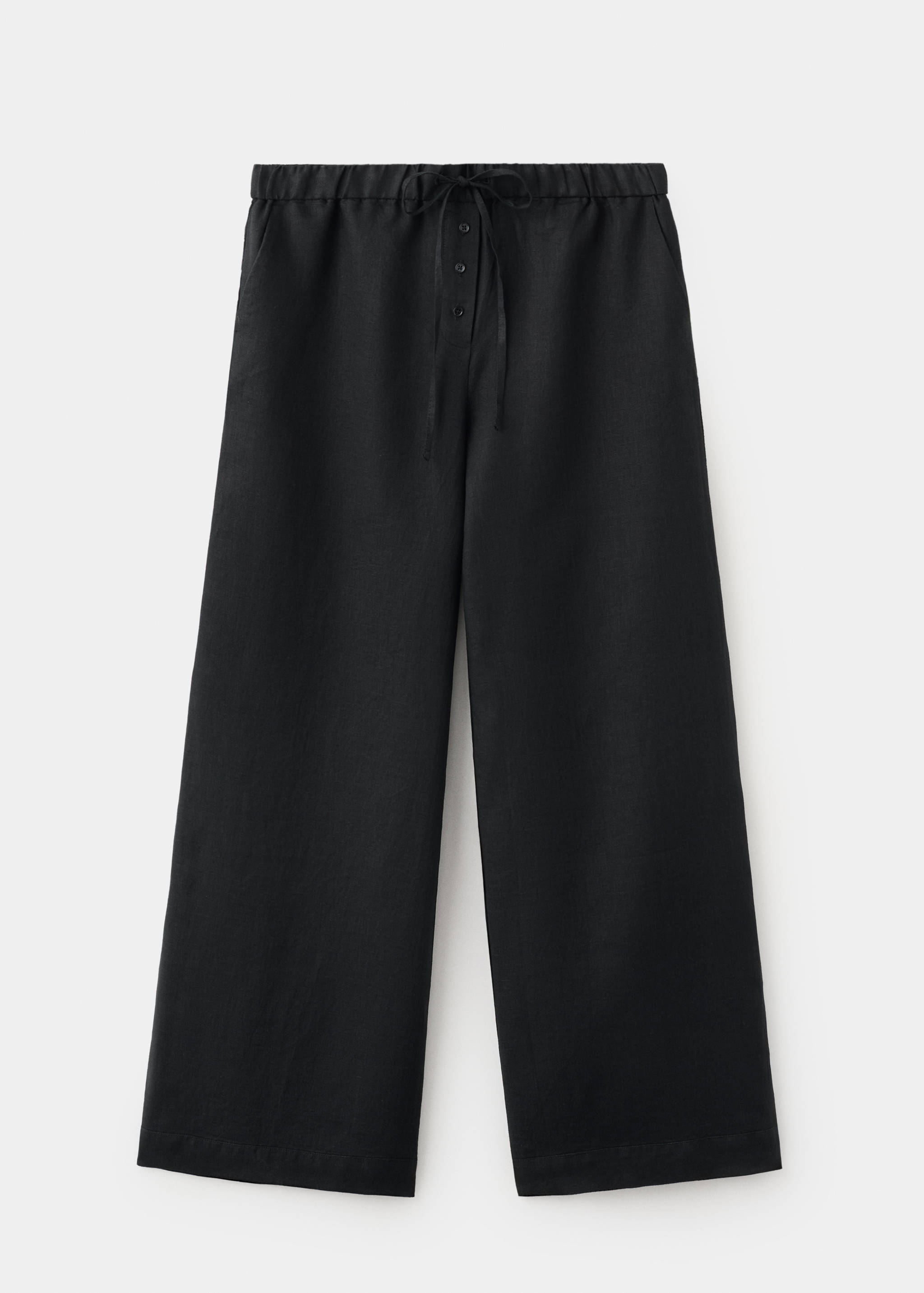 Linen trousers with buttons - Article without model