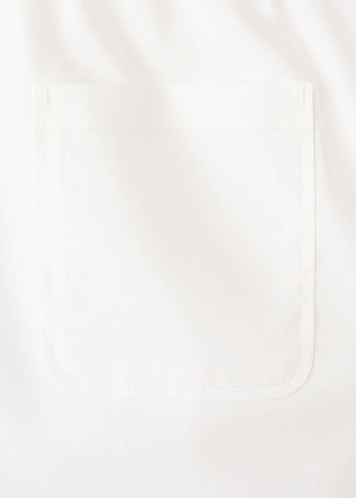 Plain cotton shorts — White