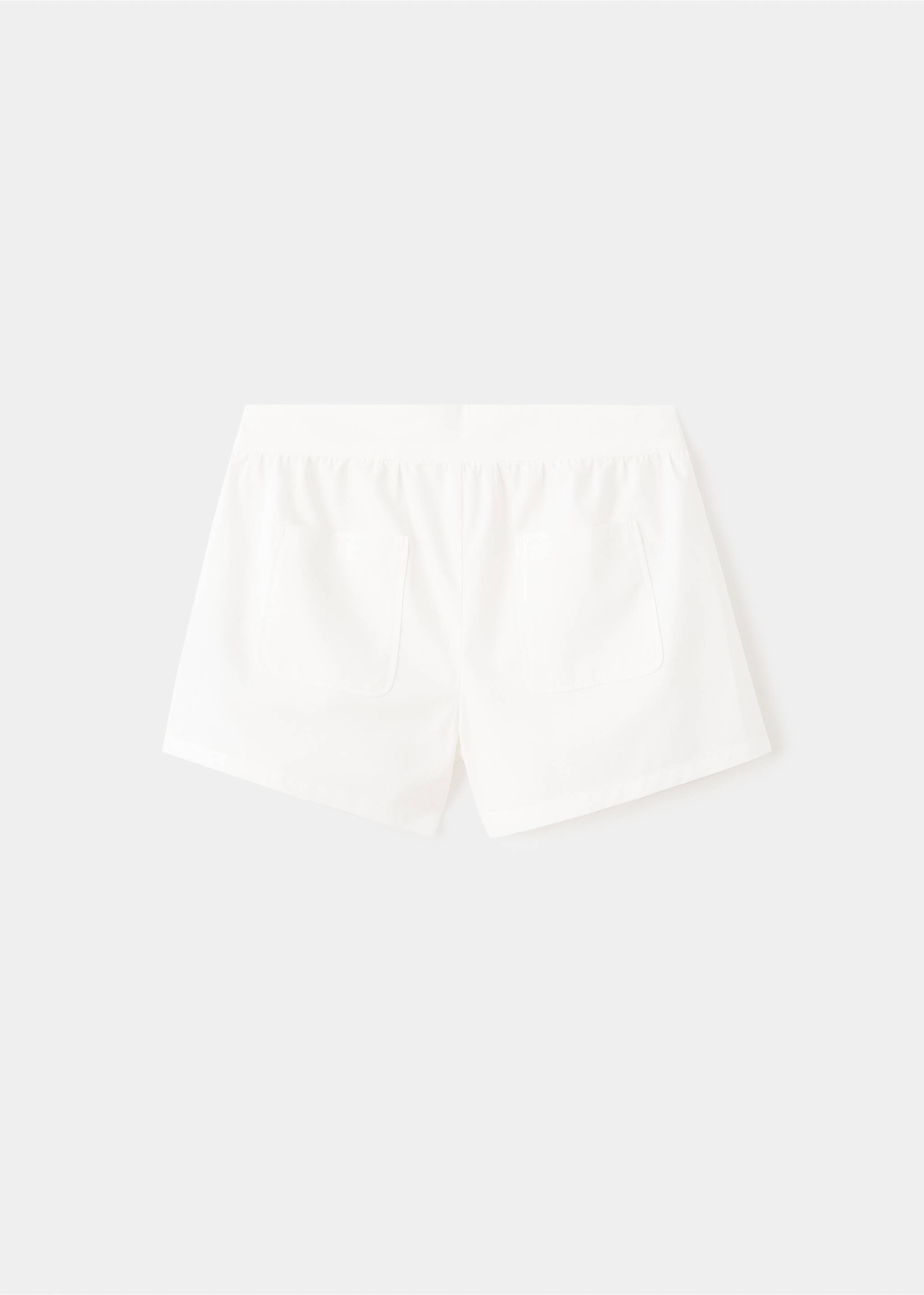 Plain cotton shorts - Article without model, White. Ref: 27091507-00.
