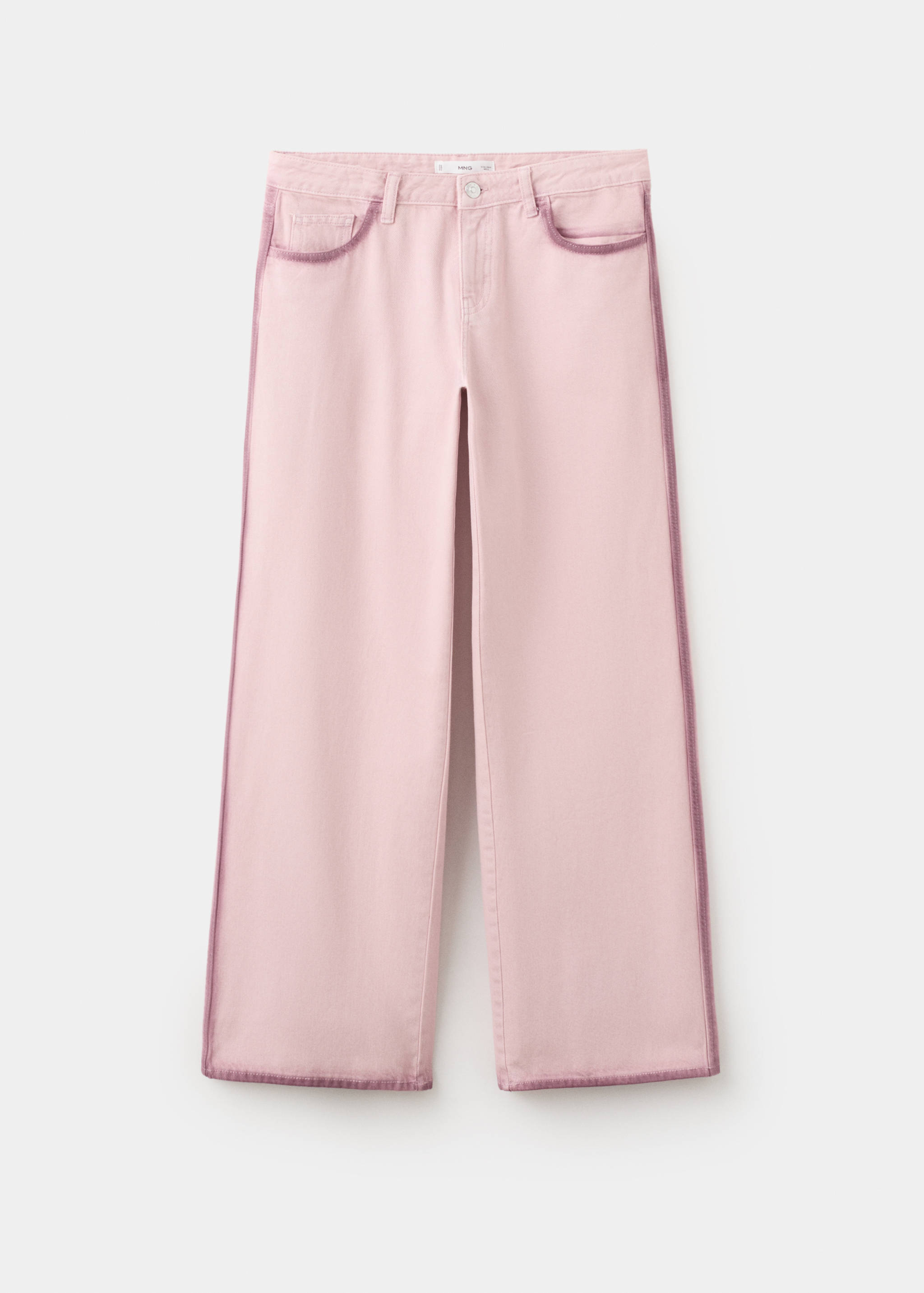 Two-tone wide leg jeans - Article without model