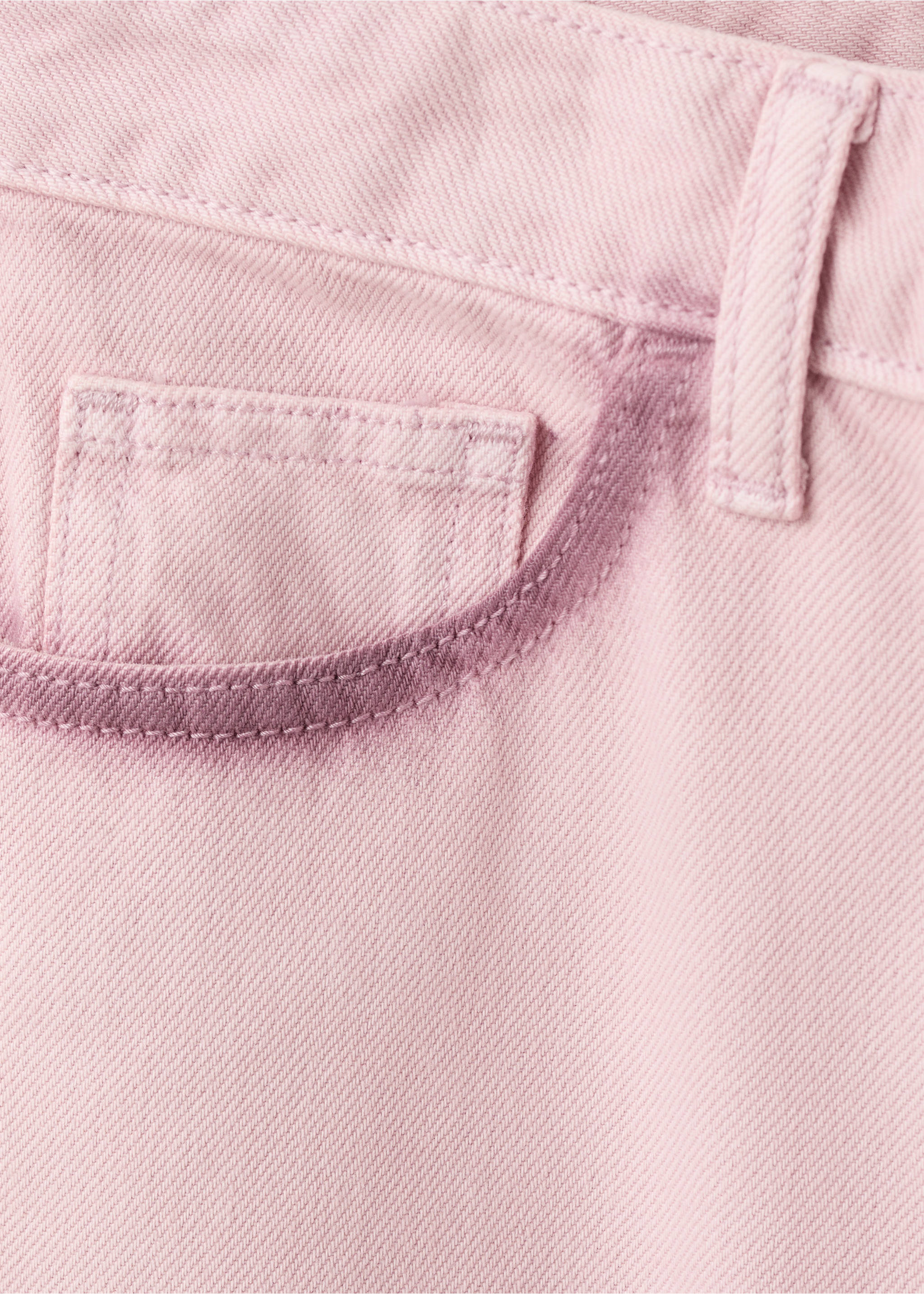 Two-tone wide leg jeans - Details of the article 0, Pale Pink. Ref: 27091508-00.