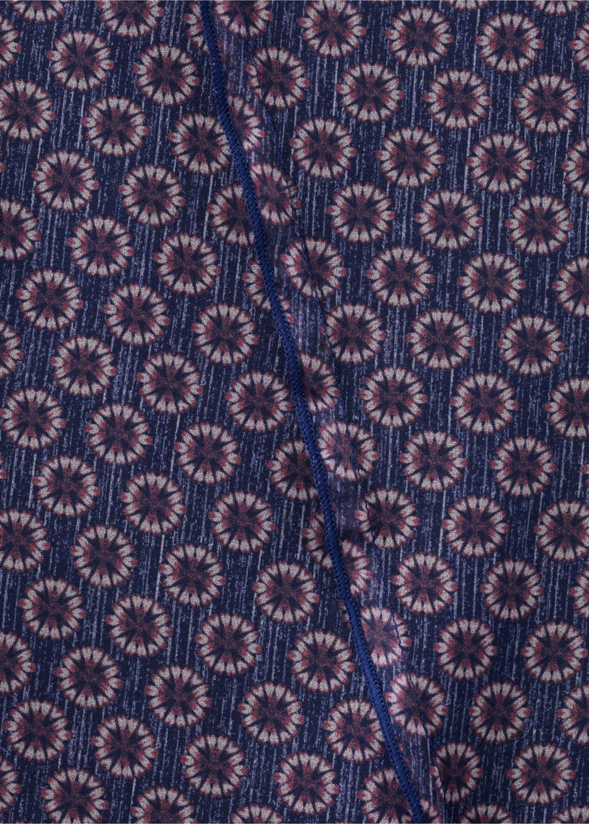 Floral long skirt - Details of the article 0, Navy. Ref: 27091510-00.
