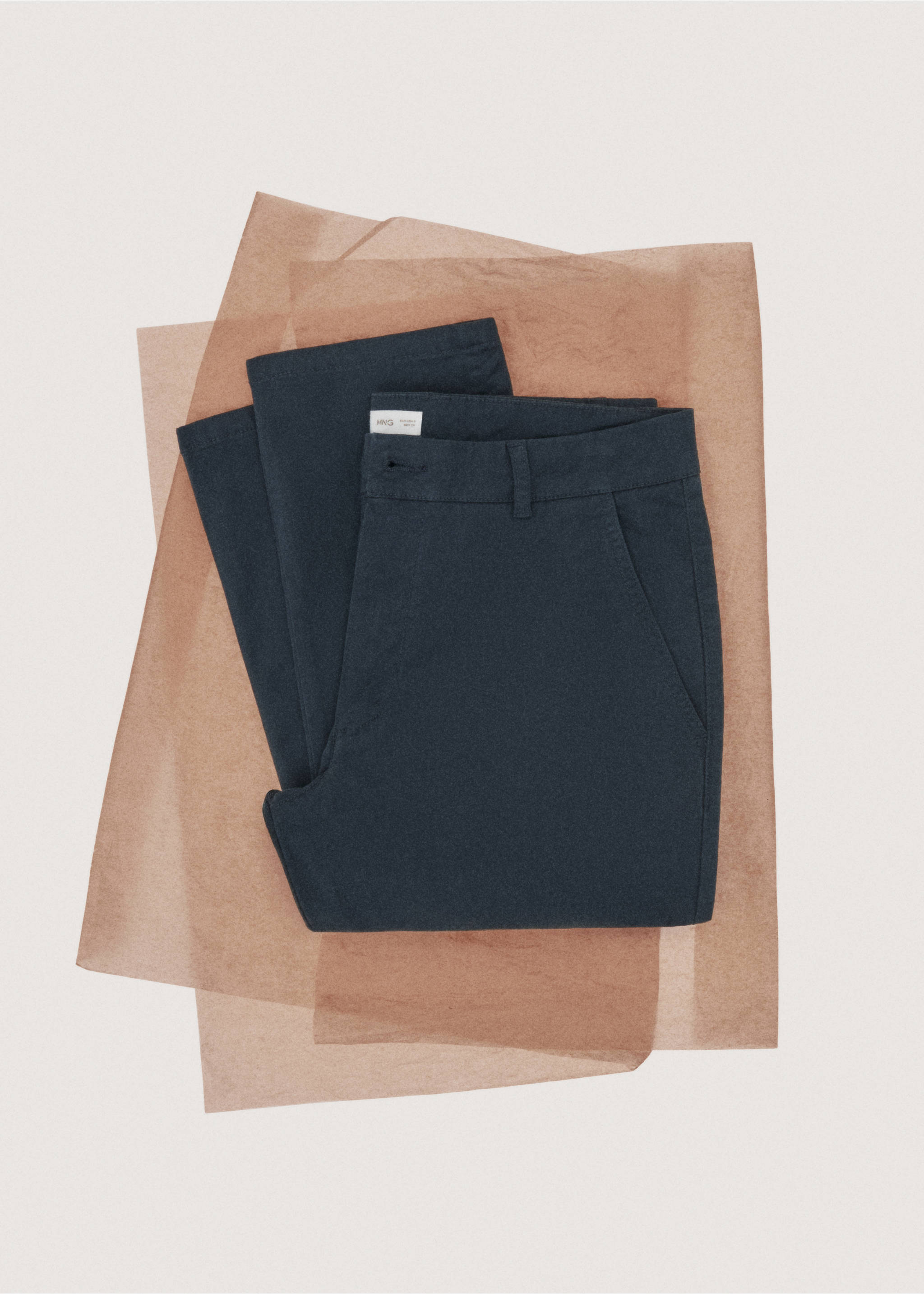 Unifarbene Chino-Hose - Detail des Artikels 7, Marineblau. Ref: 27091511-00.