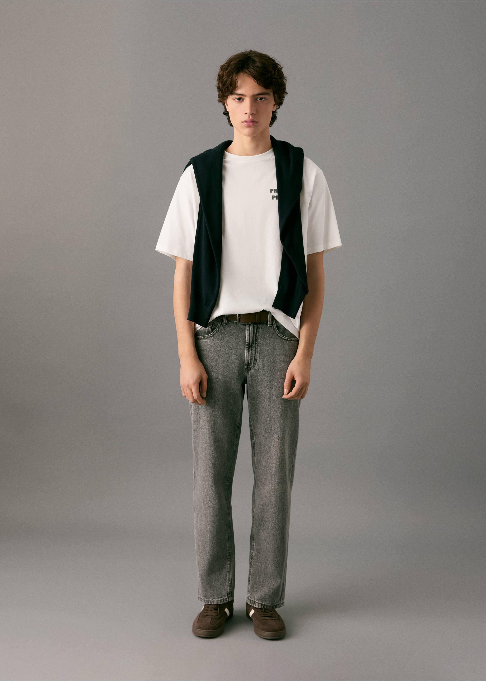 Printed cotton-blend T-shirt - General plane, Off White. Ref: 27091514-00.