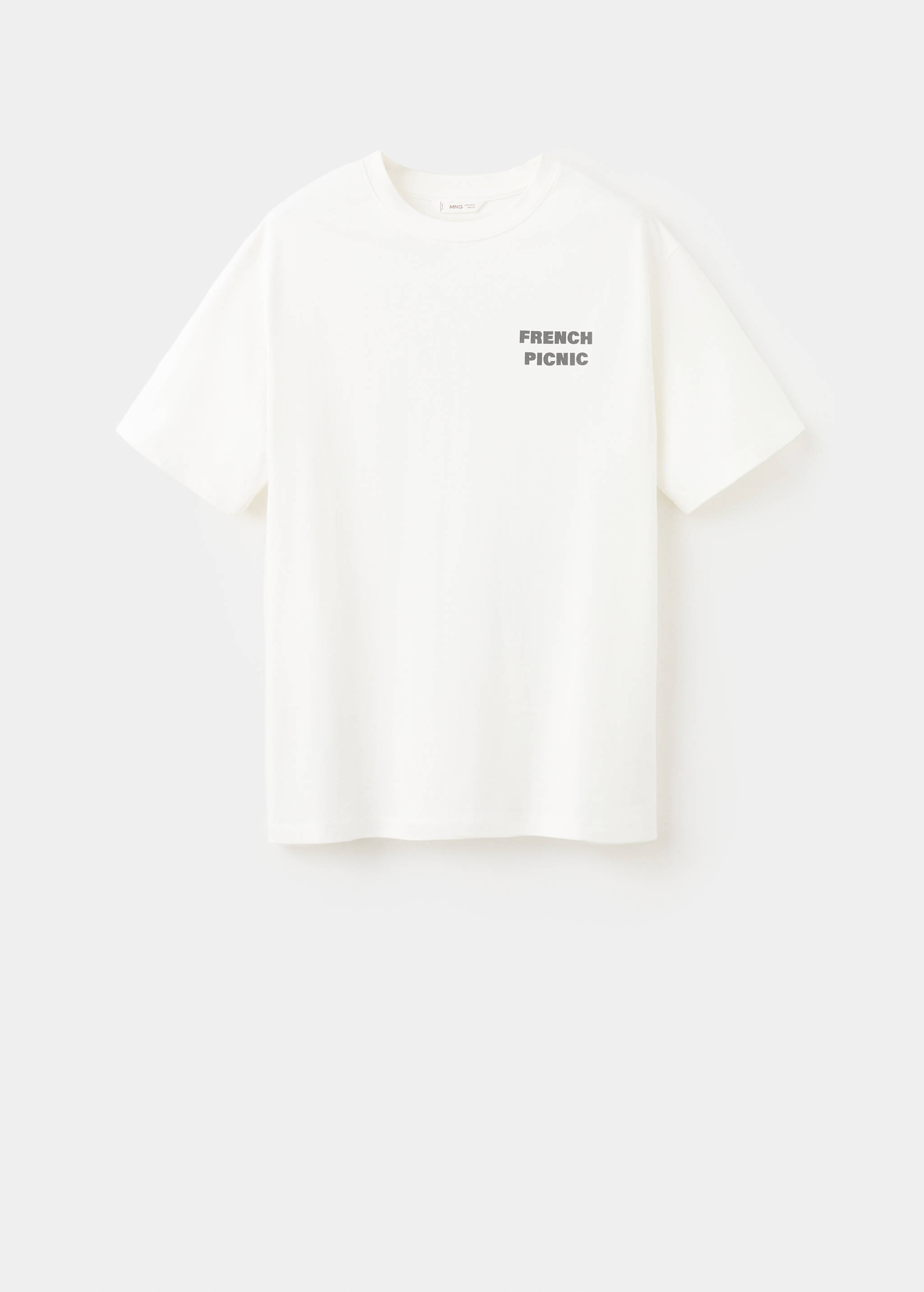 Printed cotton-blend T-shirt - Article without model