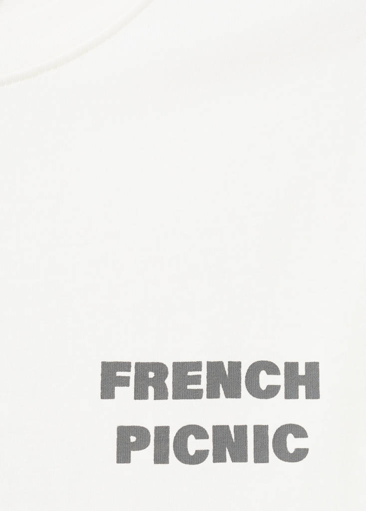 Printed cotton-blend T-shirt — Off White