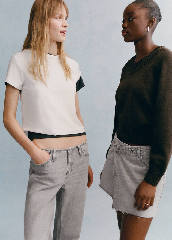 Low waist jeans — Denim Grey