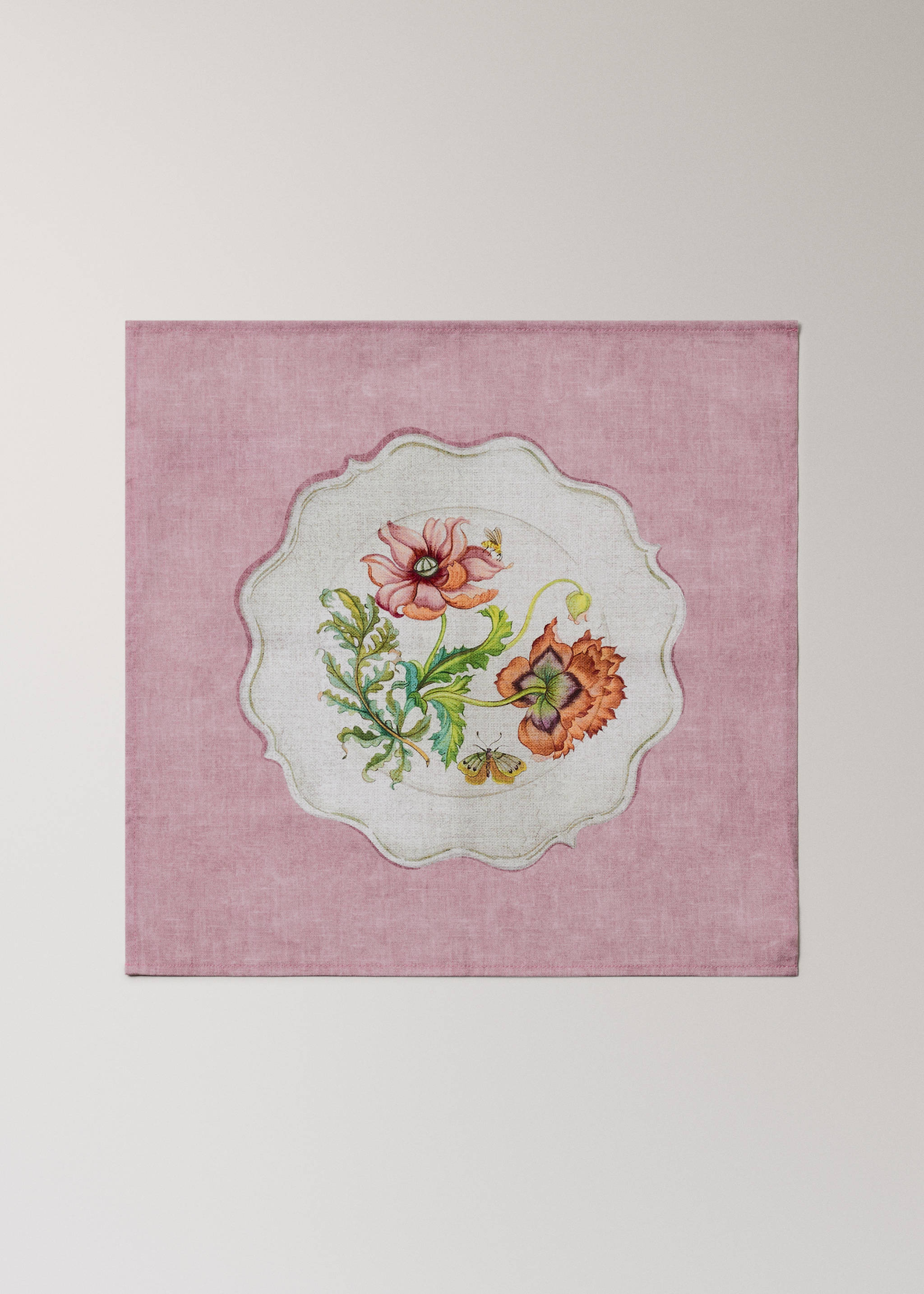 Pamučne salvete s motivima vintage porculanskih elemenata - Artikl bez modela