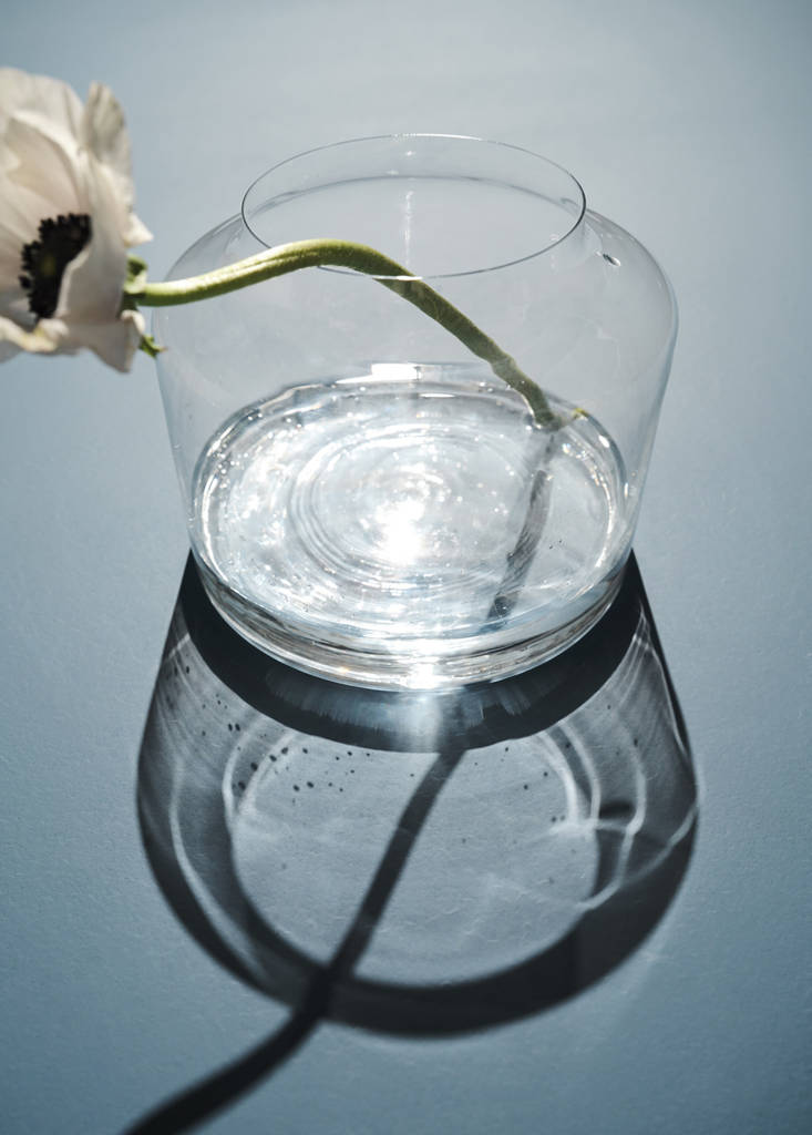 Small crystal vase — Ice Grey
