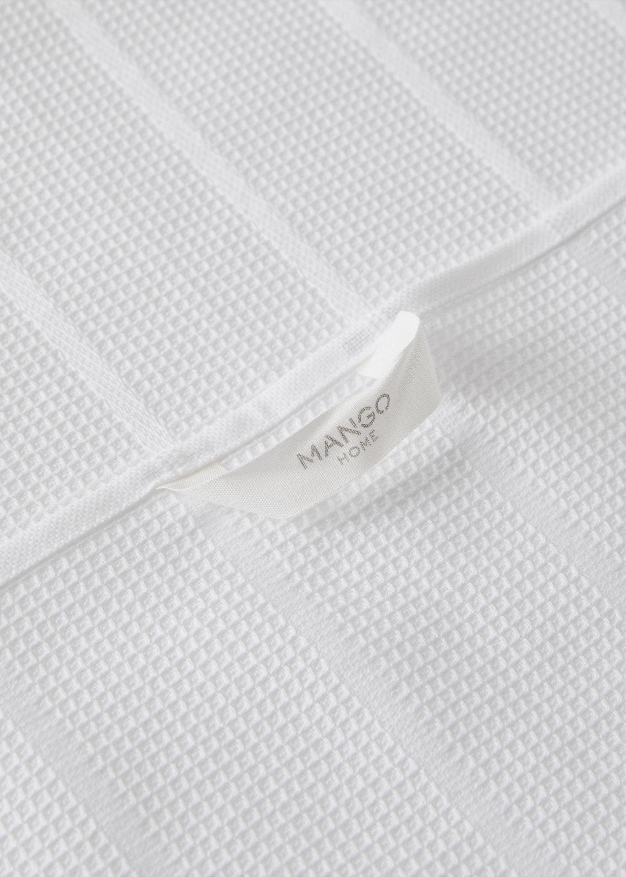 Drap cuina waffle serrells - Detall de l'article 1, Blanc. Ref: 27091519-00.