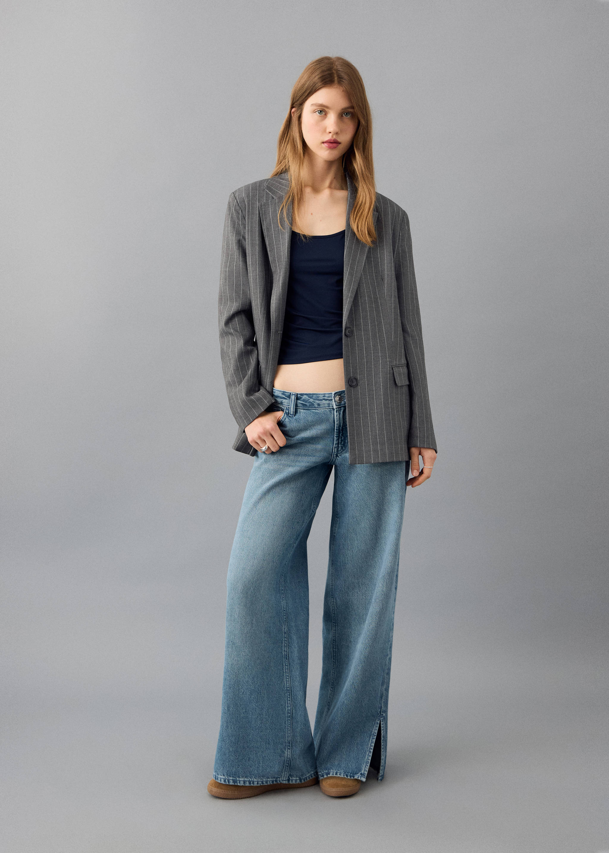 Blazer vestit ratlles - Pla general