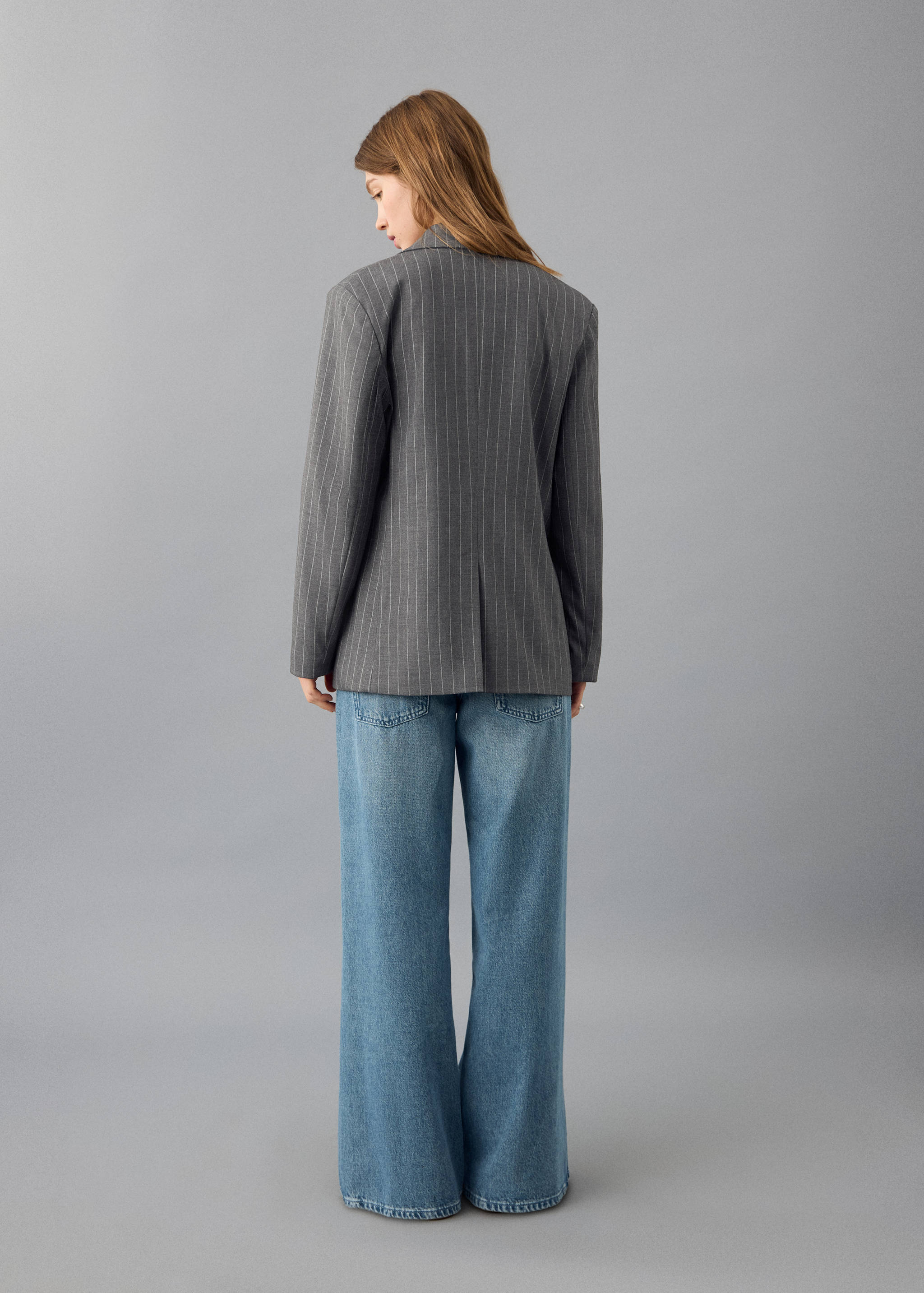 Blazer vestit ratlles - Revers de l'article