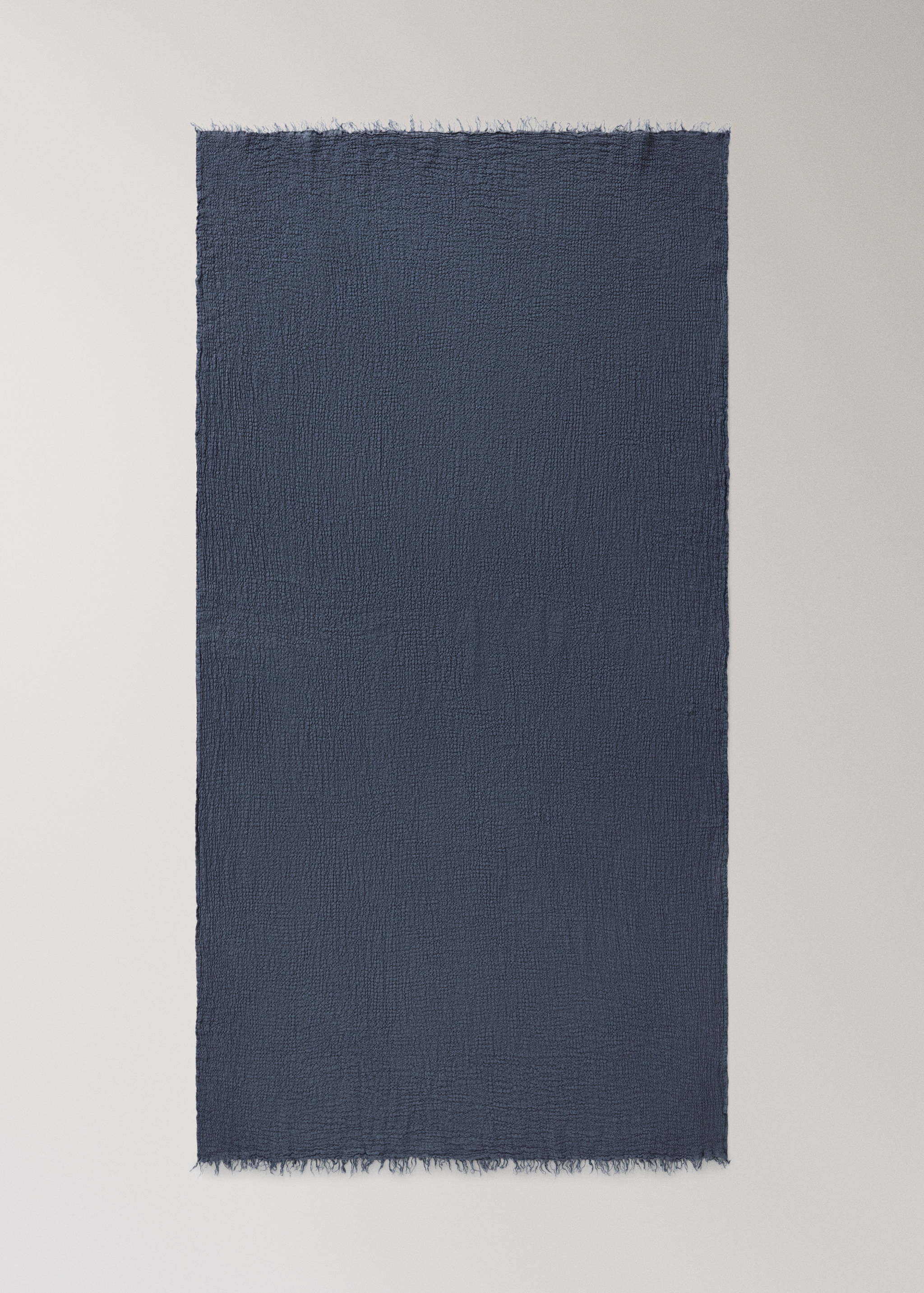 100% linen frayed blanket - Details of the article 3