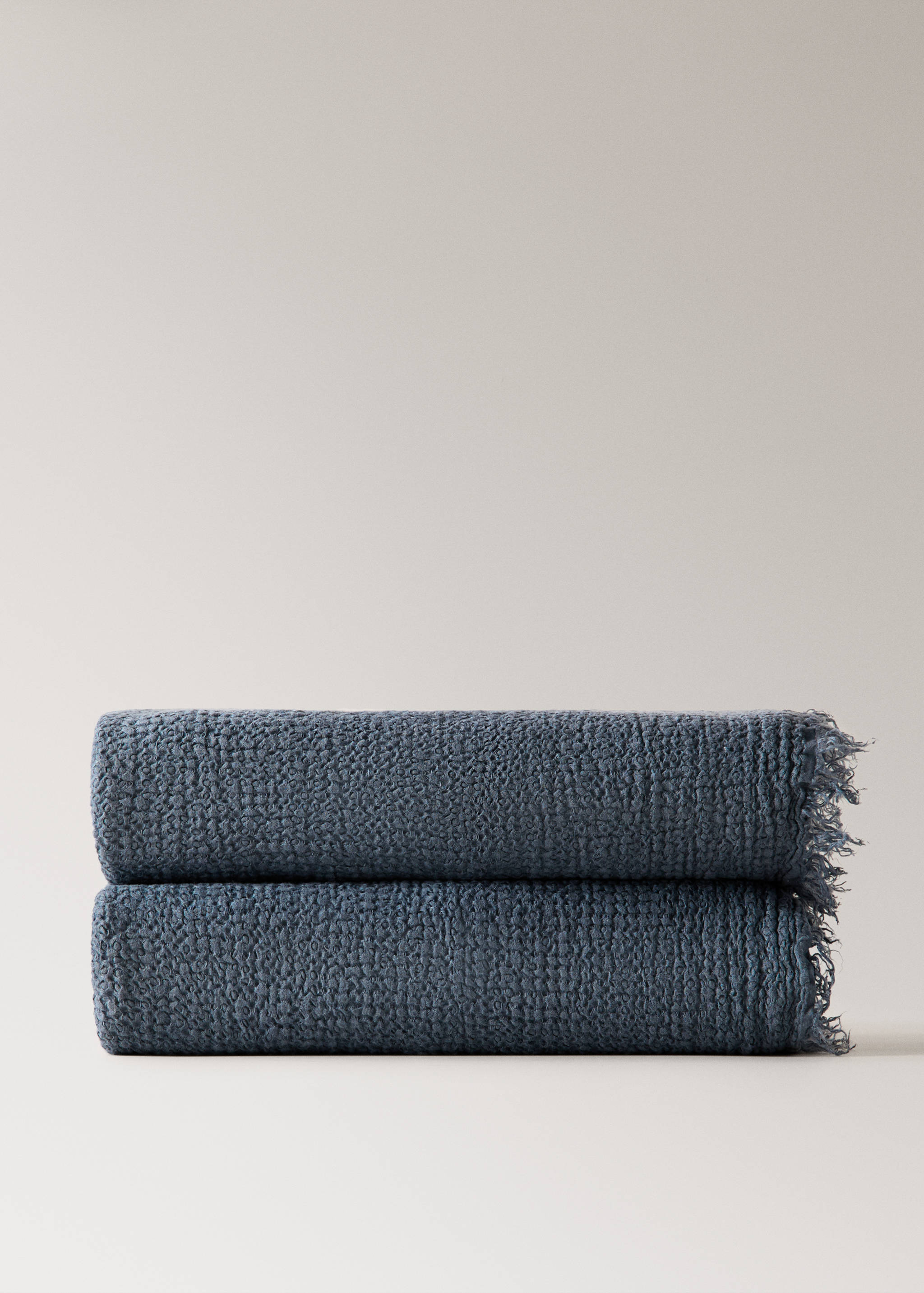 100% linen frayed blanket - Article without model