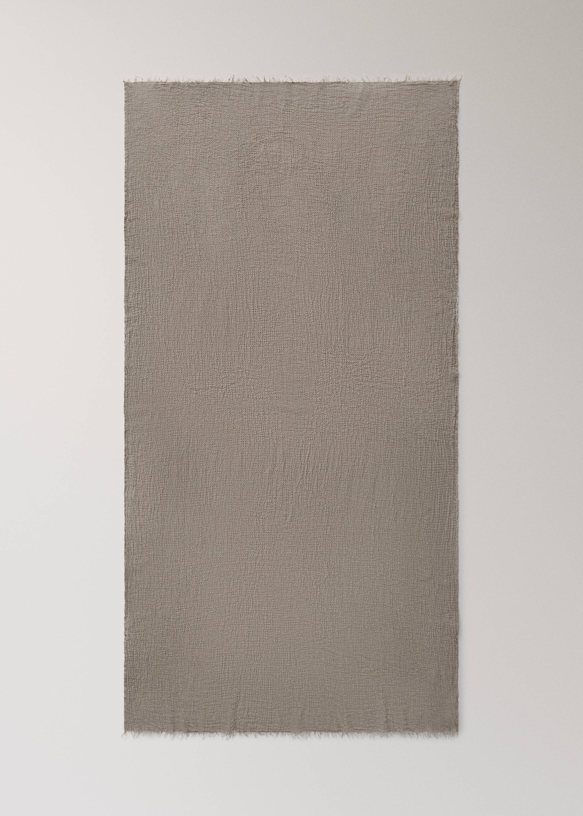 Decke aus 100 % Leinen mit Fransen - Detail des Artikels 3