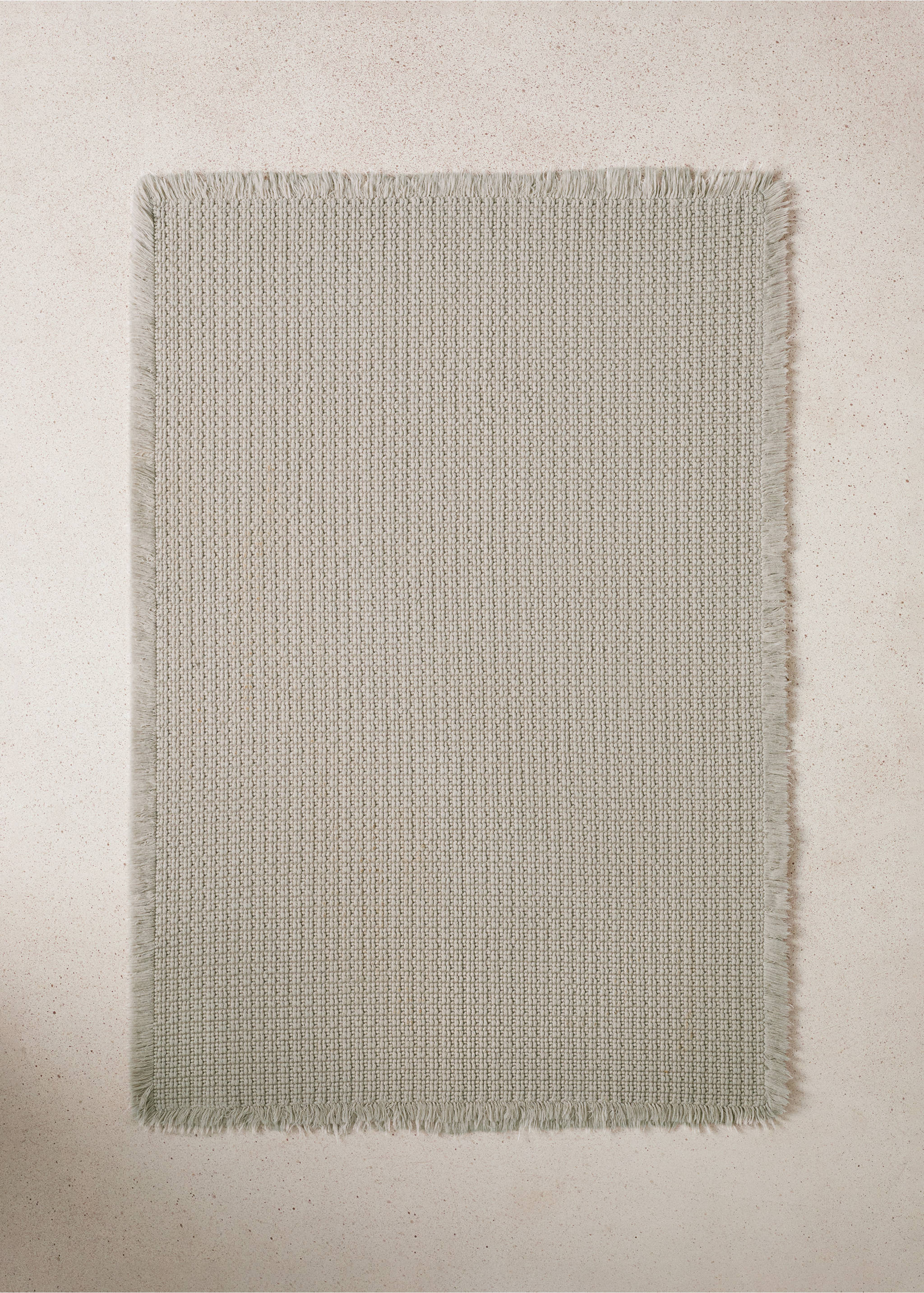 Cotton waffle bath rug - General plane, Light/Pastel Grey. Ref: 27091526-00.