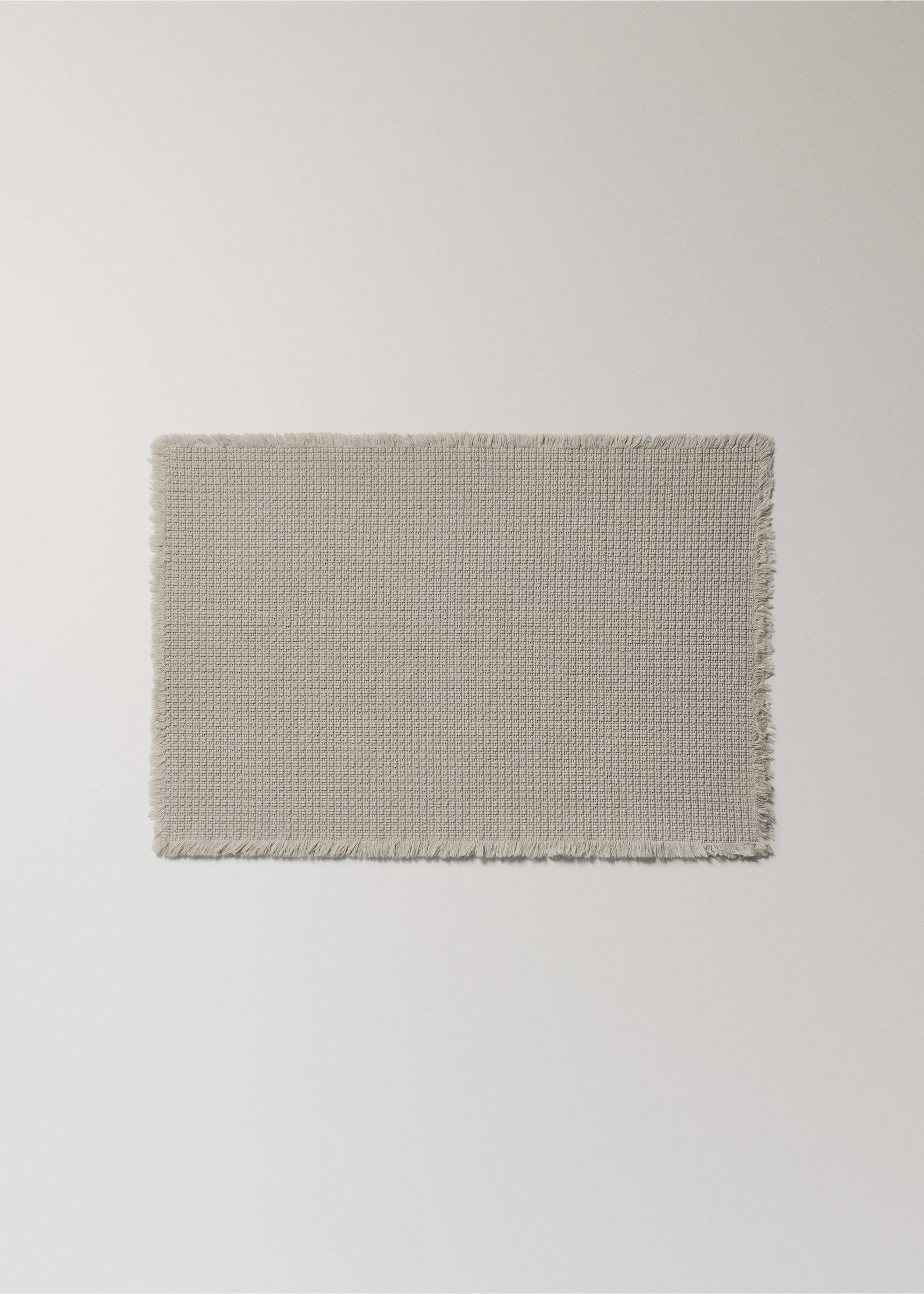 Cotton waffle bath rug - Article without model, Light/Pastel Grey. Ref: 27091526-00.