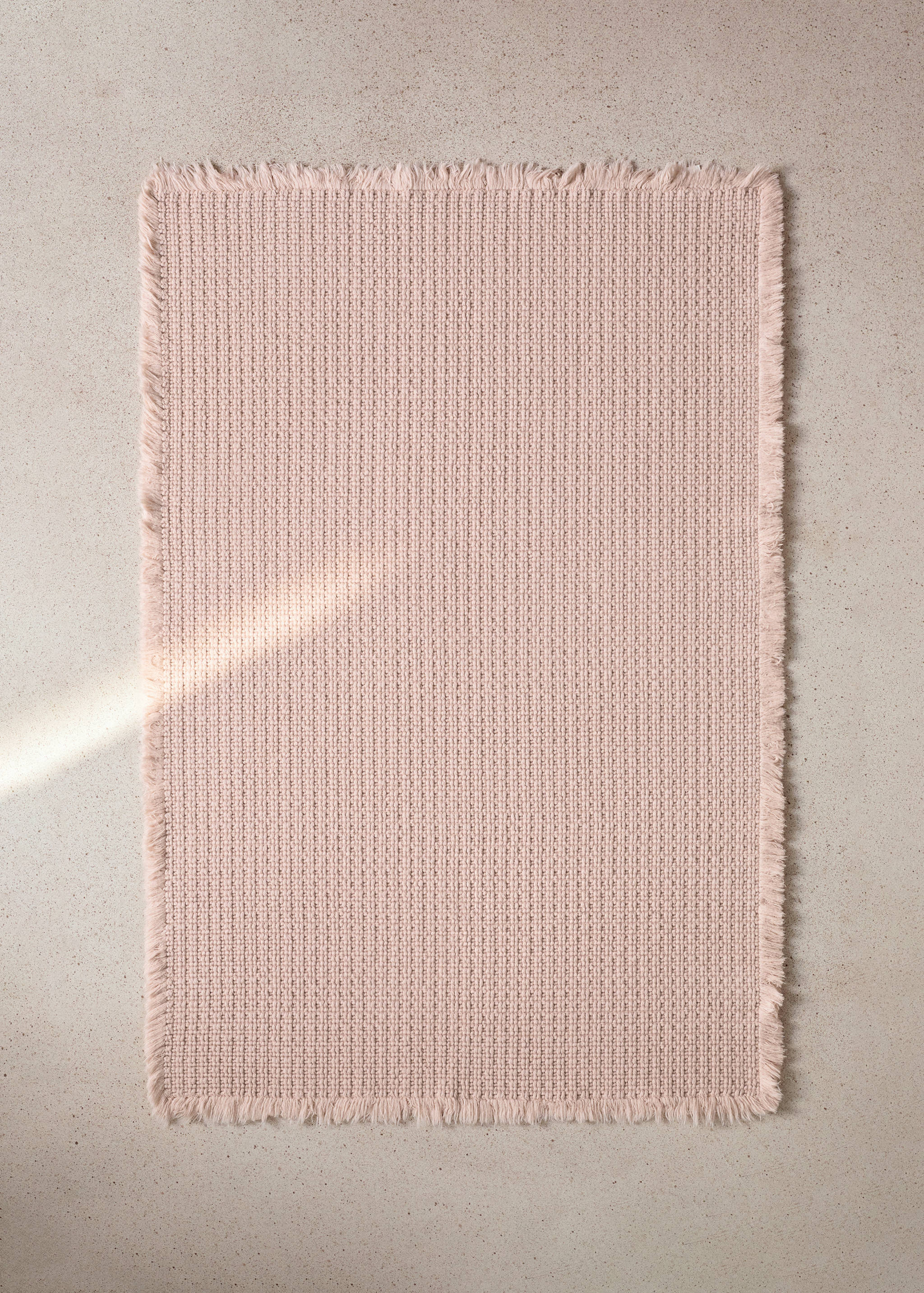 Cotton waffle bath rug - General plane