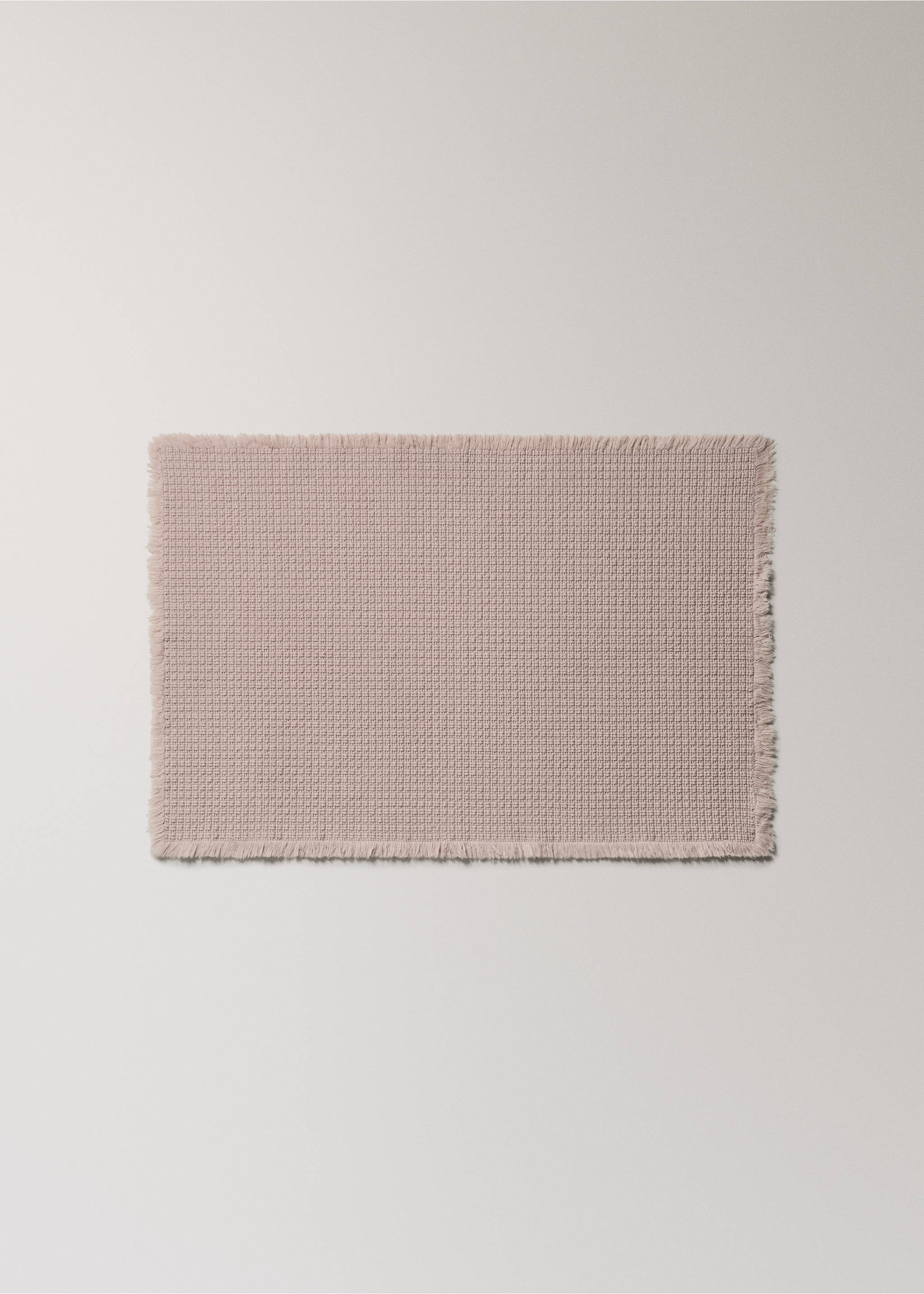 Cotton waffle bath rug - Article without model, Apricot. Ref: 27091526-00.