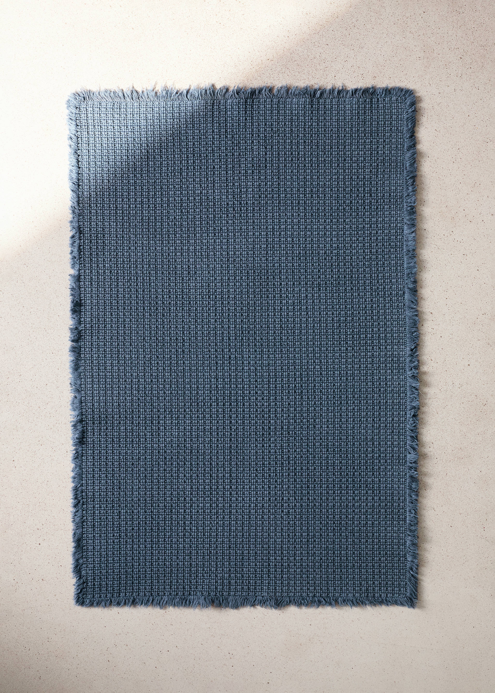 Cotton waffle bath rug - General plane