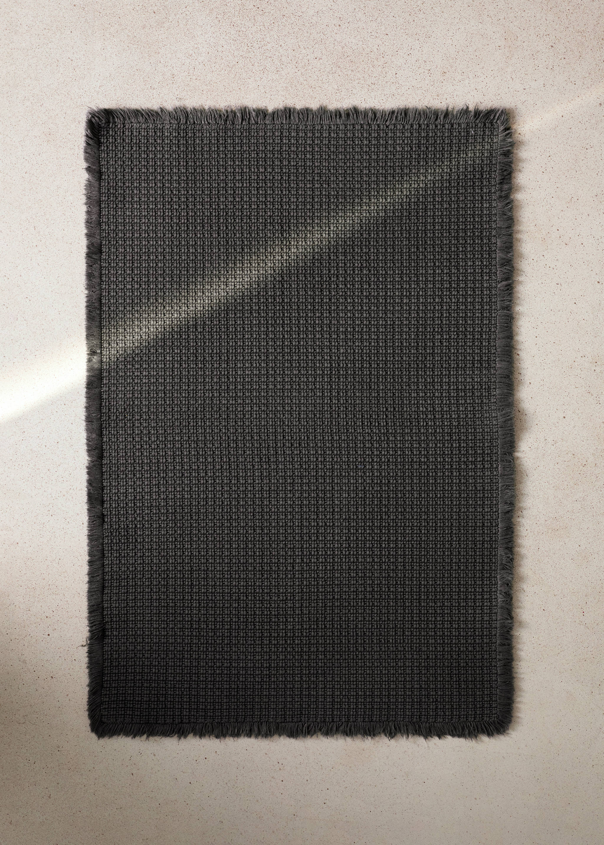 Cotton waffle bath rug - General plane