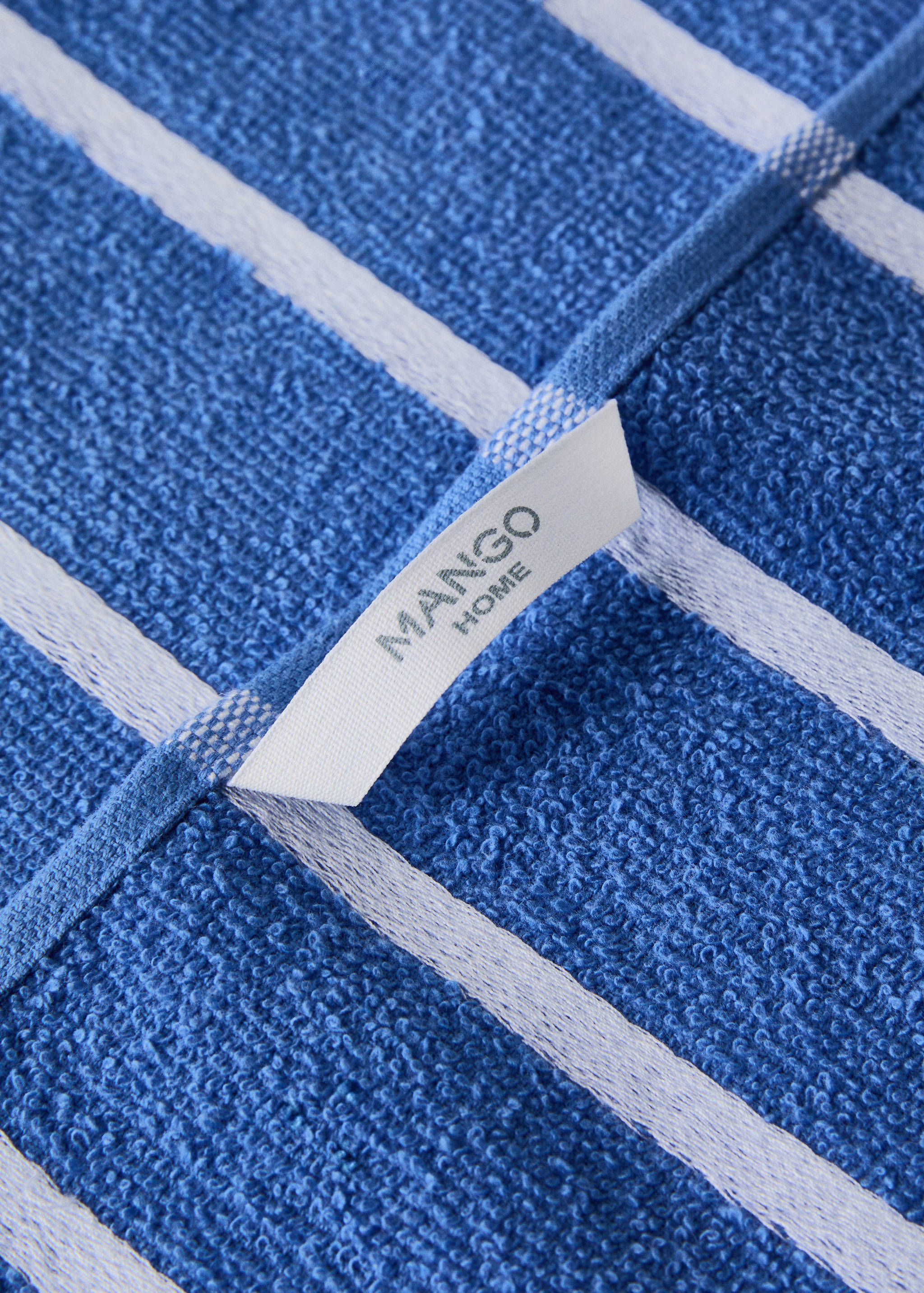 Drap cotó ris ratlles contrast - Detall de l'article 1