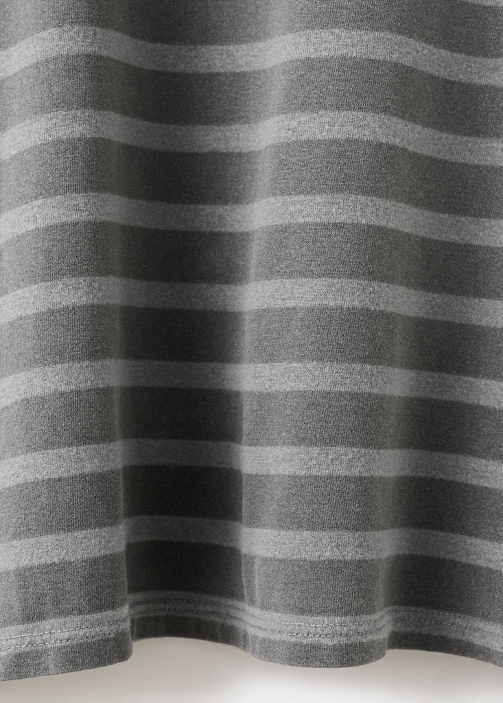 Striped oversized t-shirt — Charcoal