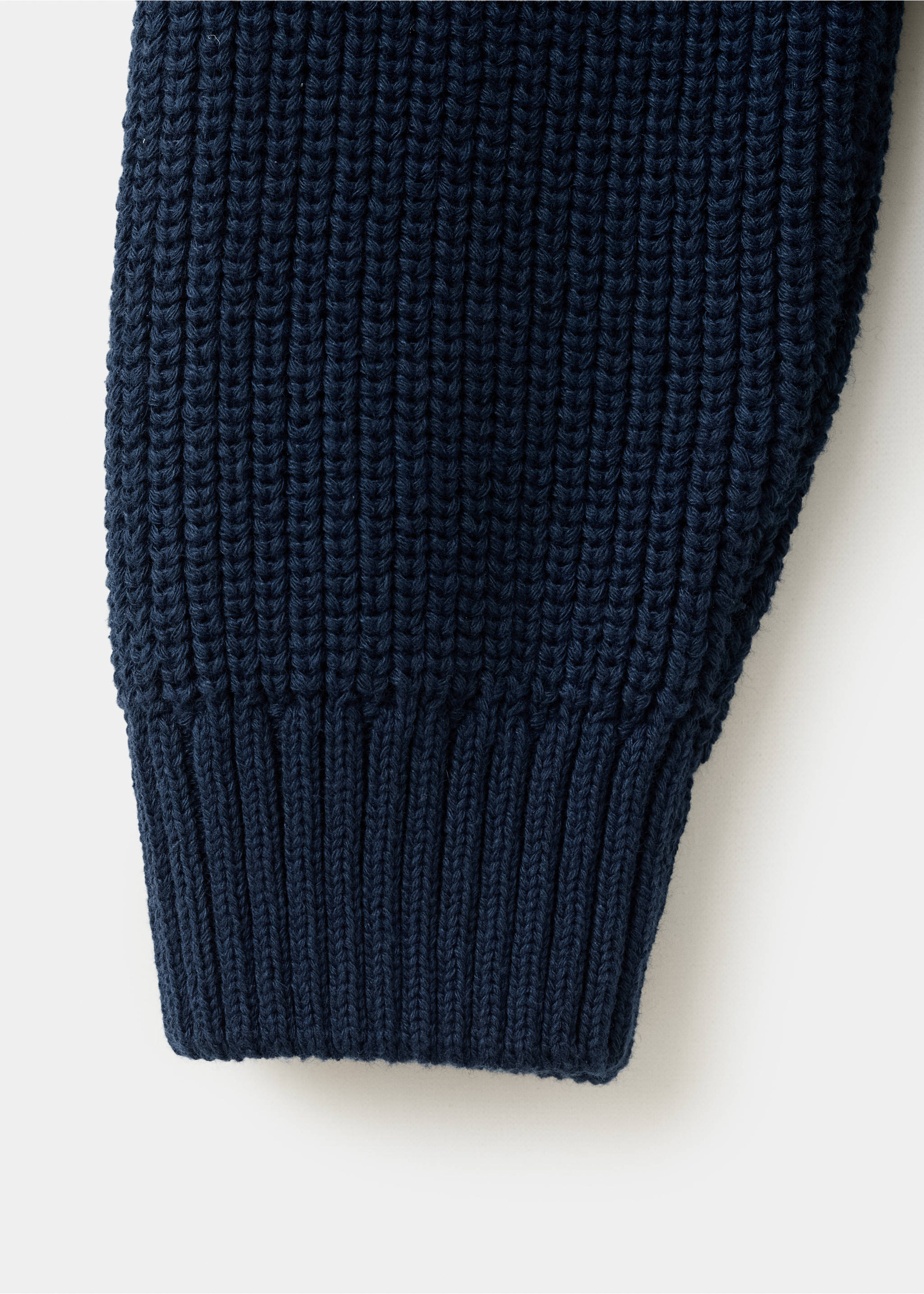 Asymmetric cut-out sweater - Details of the article 0, Navy. Ref: 27091535-00.