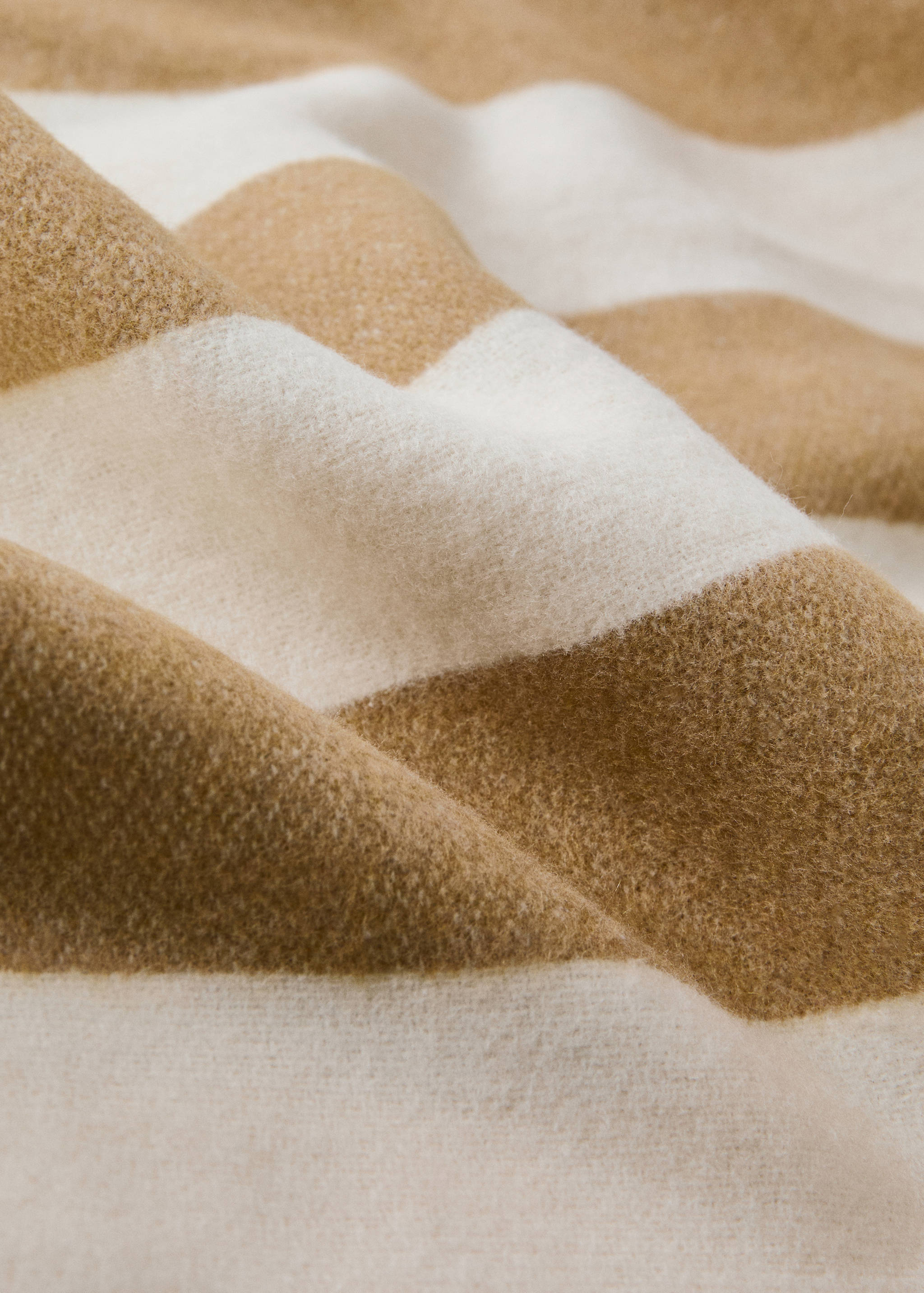 Manta de algodão às riscas com franjas - Pormenor do artigo 1