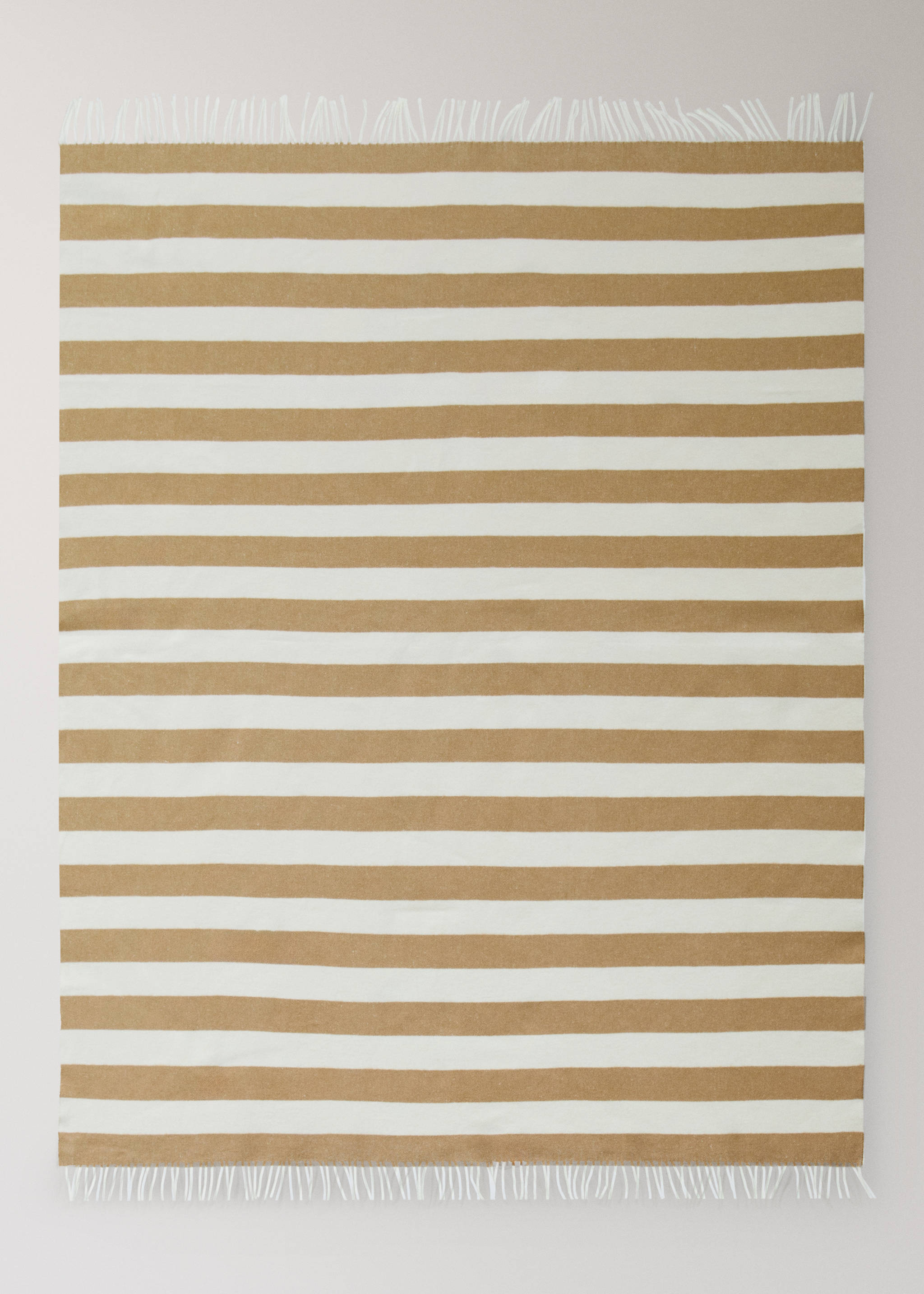 Manta de algodão às riscas com franjas - Pormenor do artigo 3