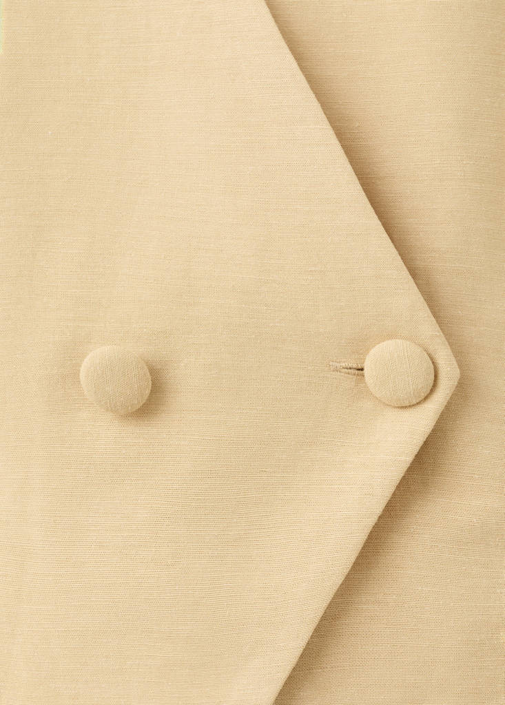 Fitted suit top — Mustard