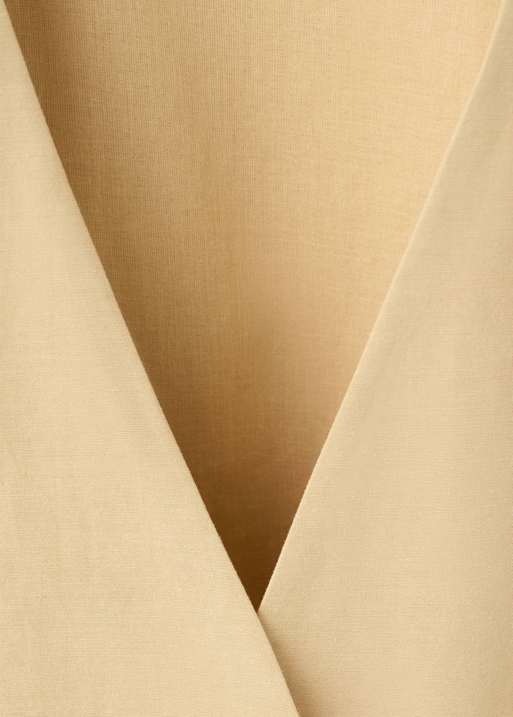 Fitted suit top — Mustard