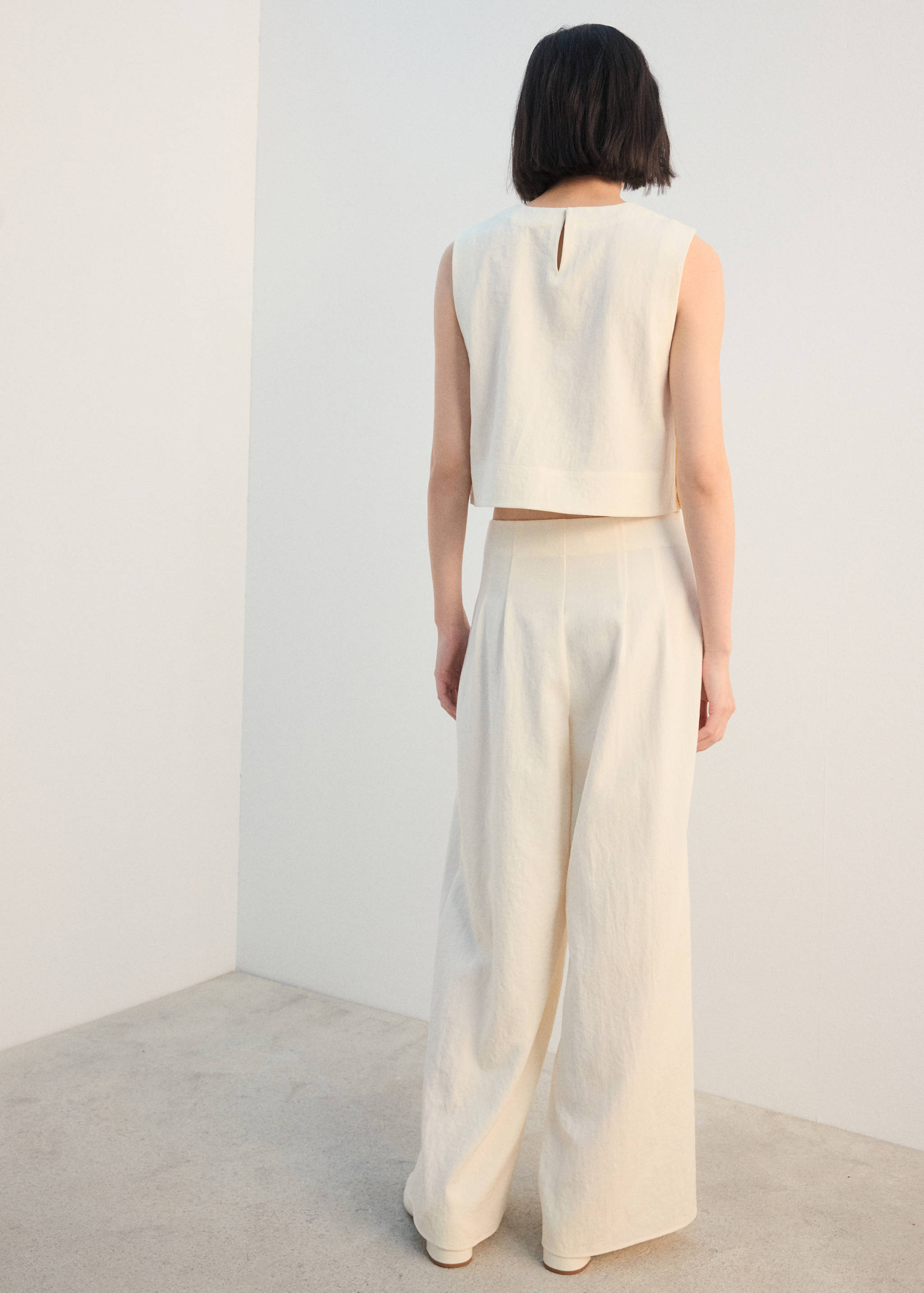 Pantalon droit pinces - Verso de l’article