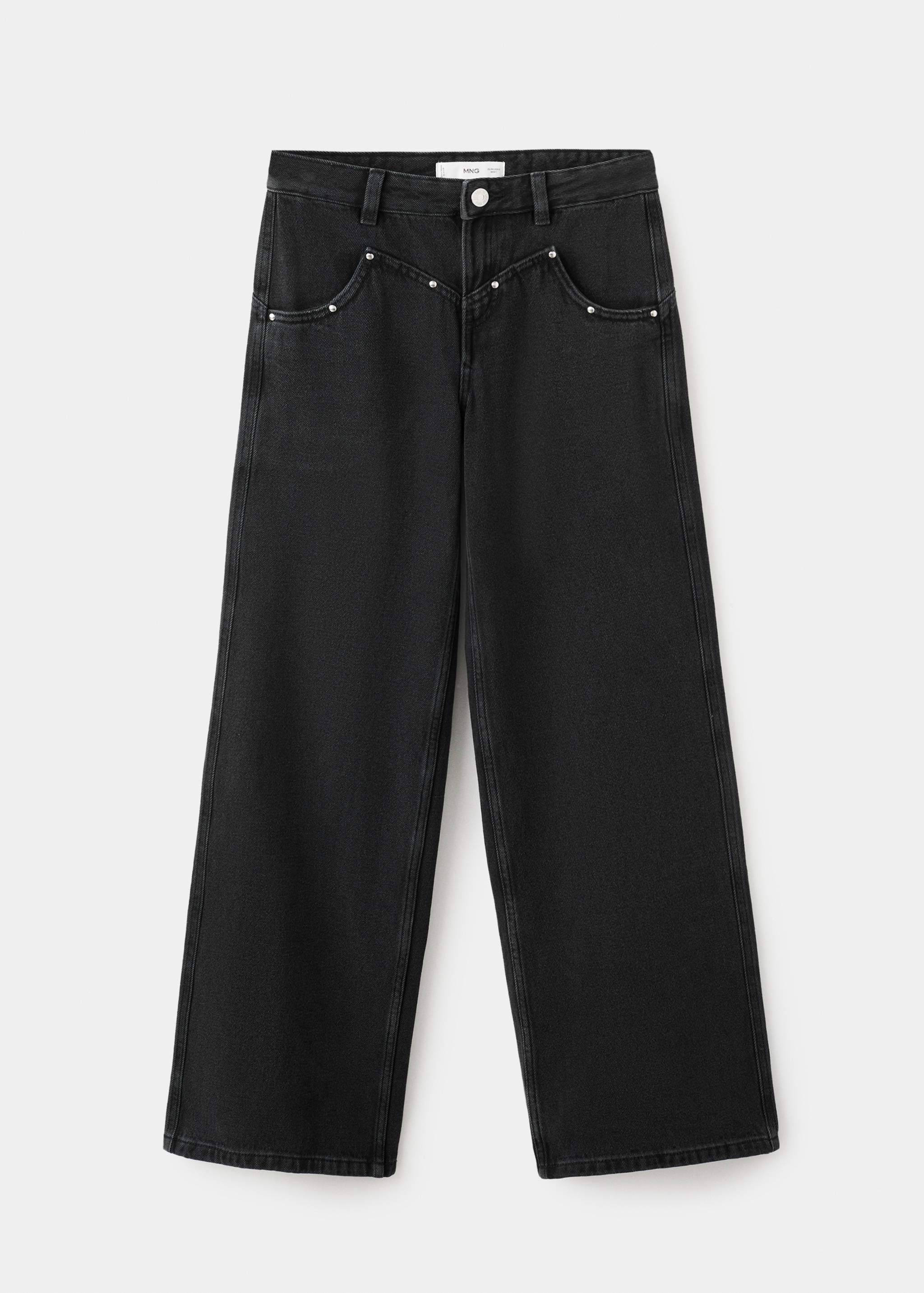 Low-Waist-Jeans mit Nieten - Artikel ohne Model