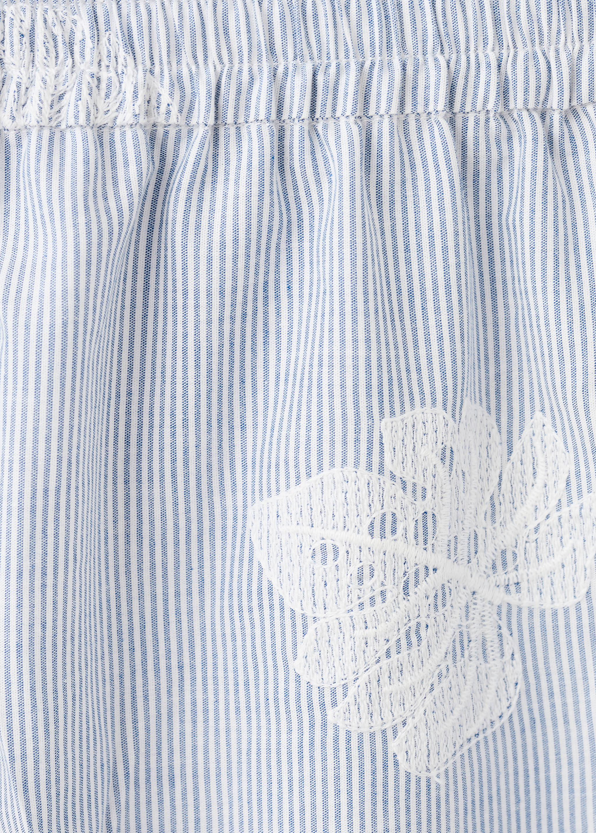 بنطال مخطط مطرز - تفاصيل المنتج 0