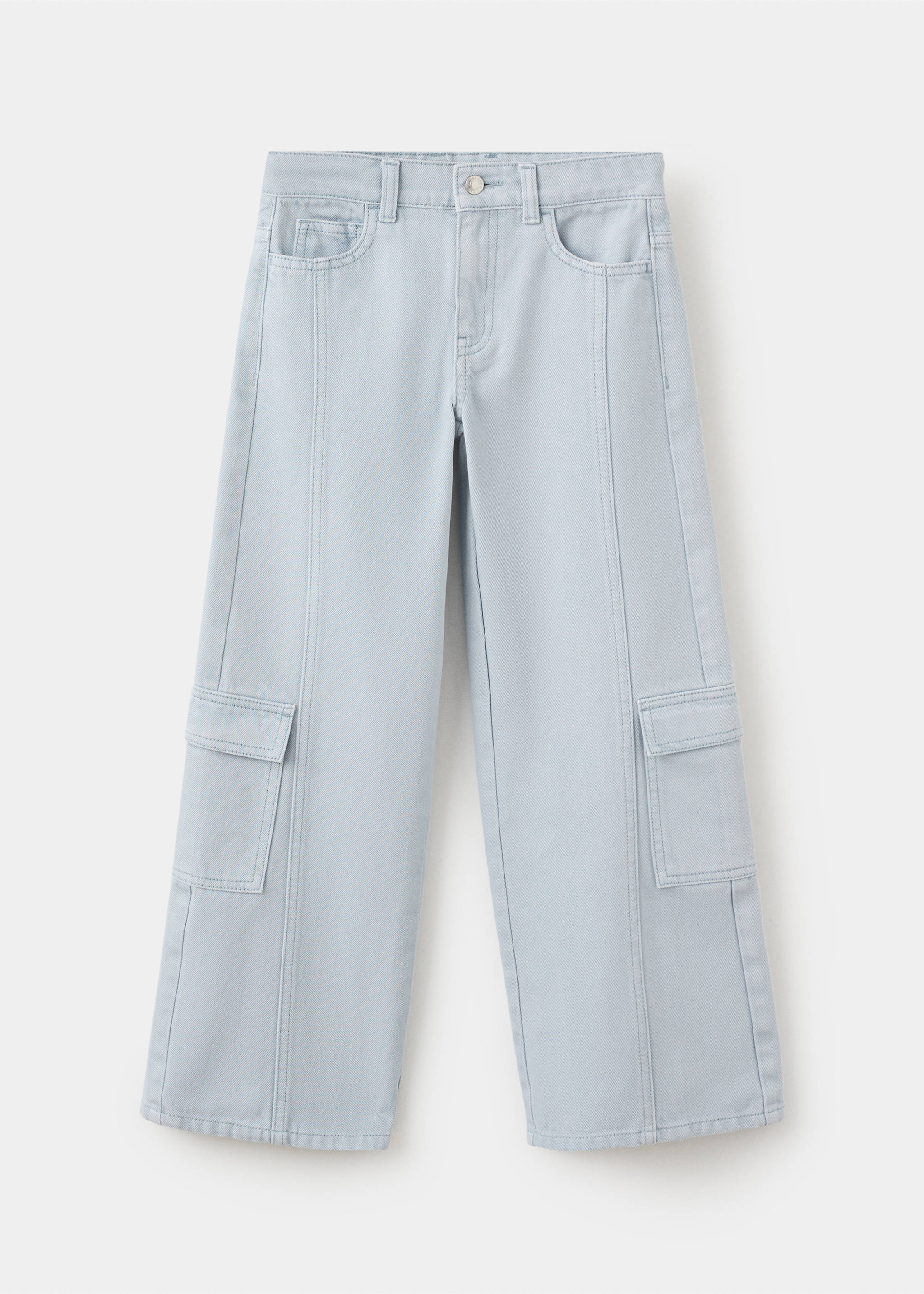 جينز كارغو بخياطة - منتج دون نموذج, أزرق سماوي. Ref: 27092546-00.