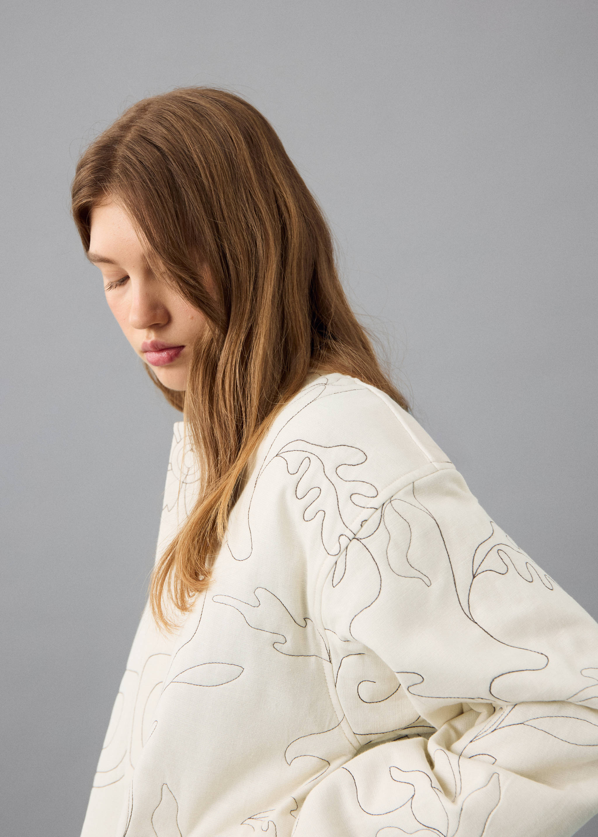 Embroidered quilted jacket - Details of the article 6