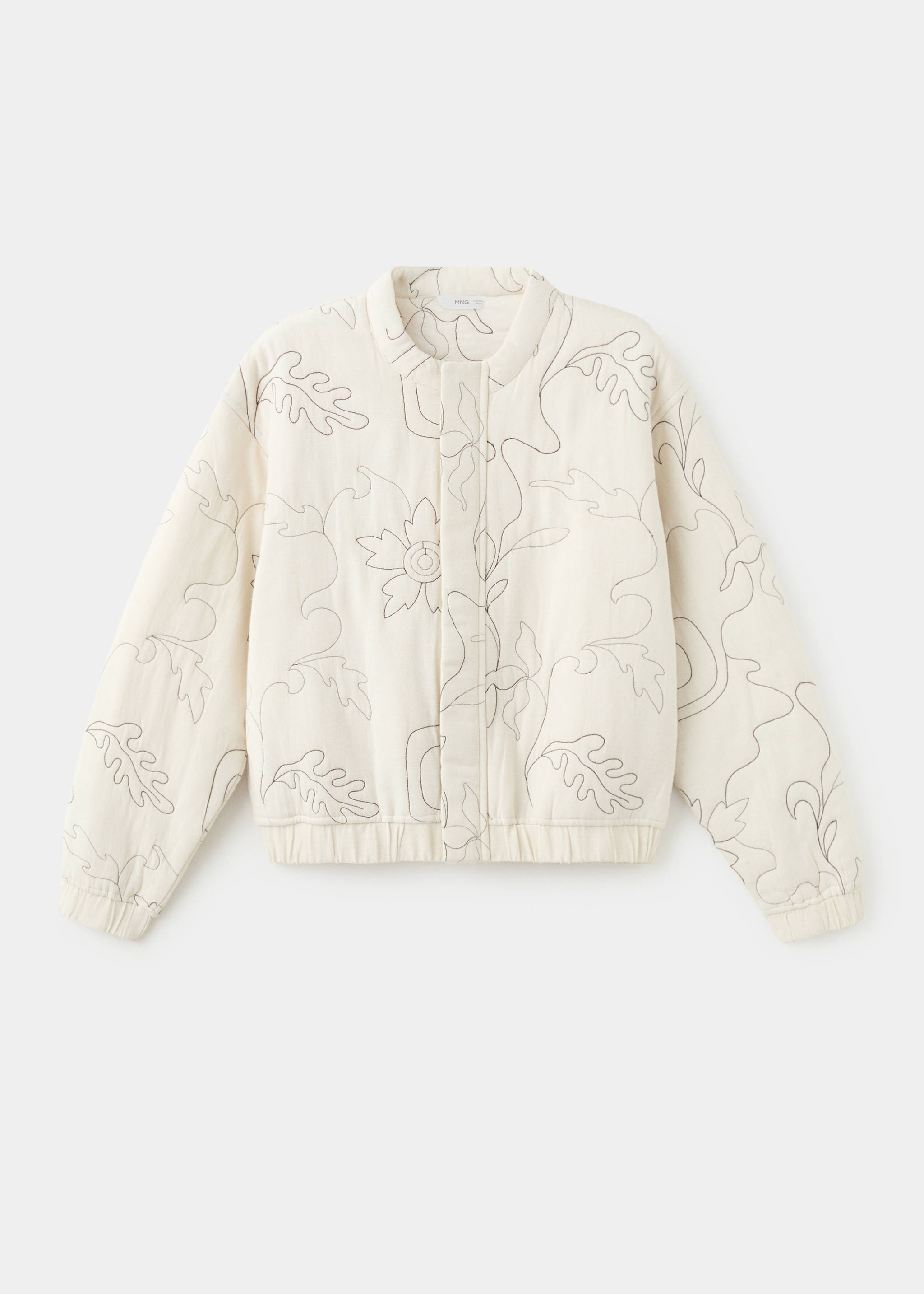 Embroidered quilted jacket - Article without model