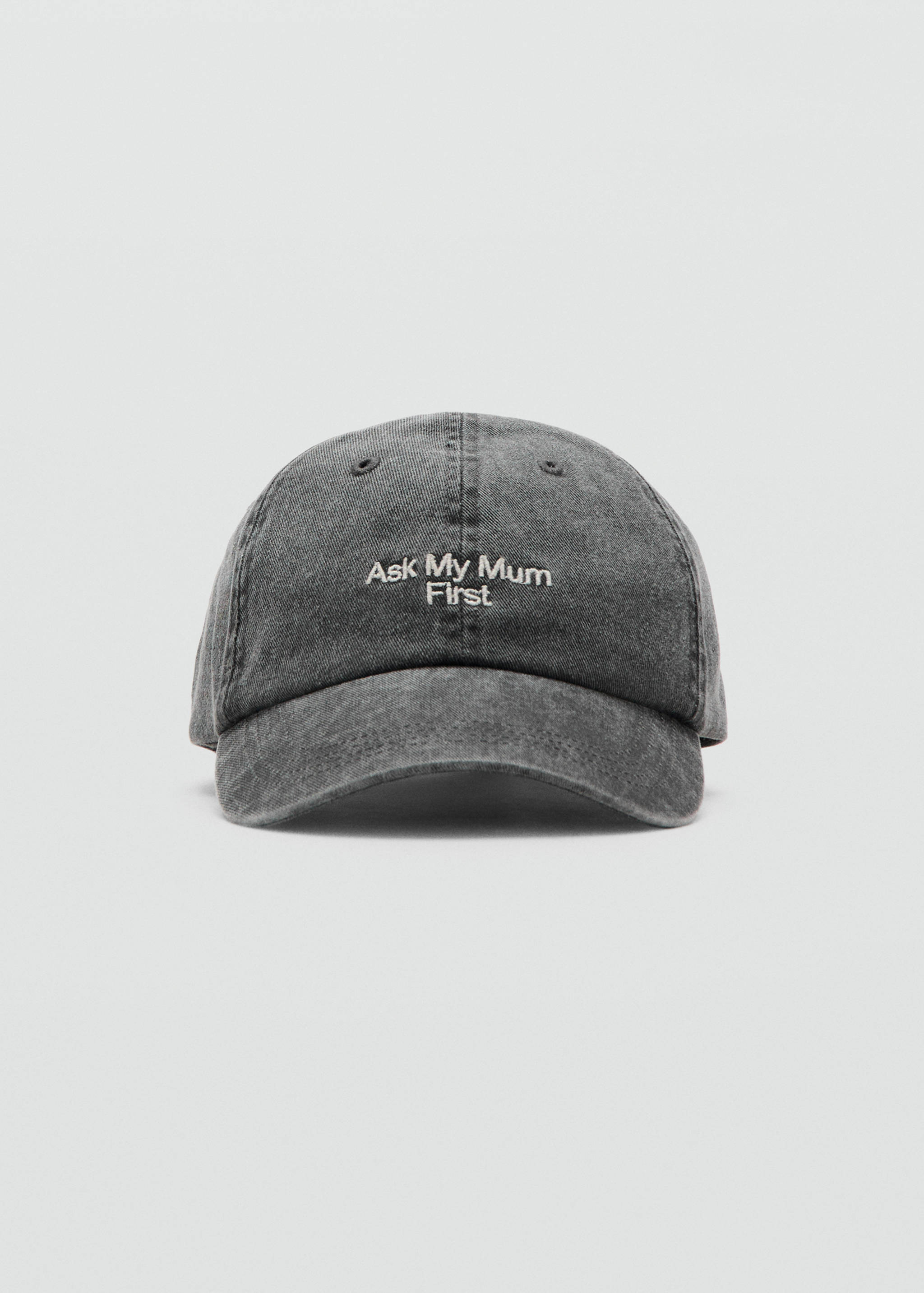 Embroidered message cap - Medium plane
